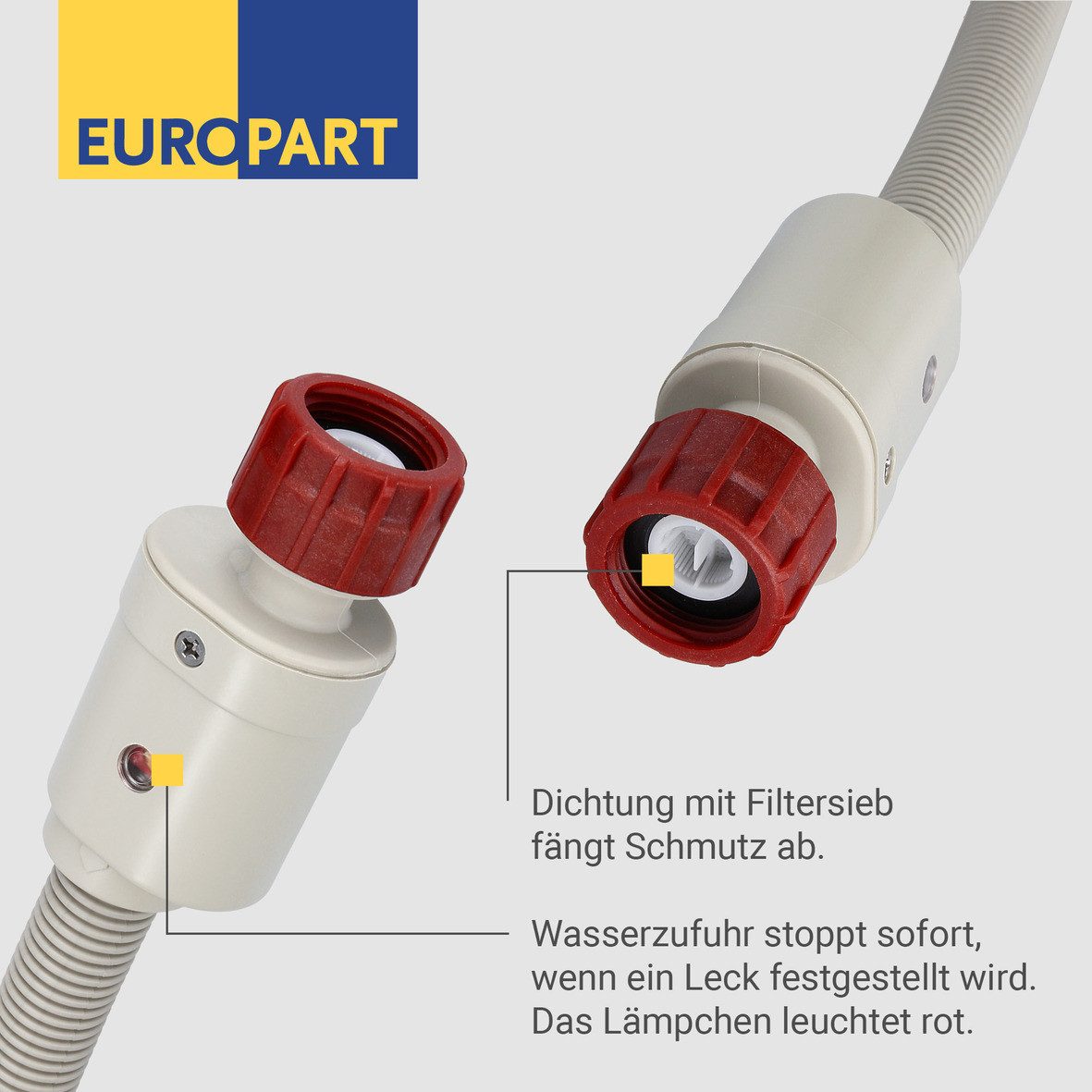 easyPART Zulaufschlauch wie Beko 10071949 EUROPART 10071949 Zulaufschlauch, Waschmaschine