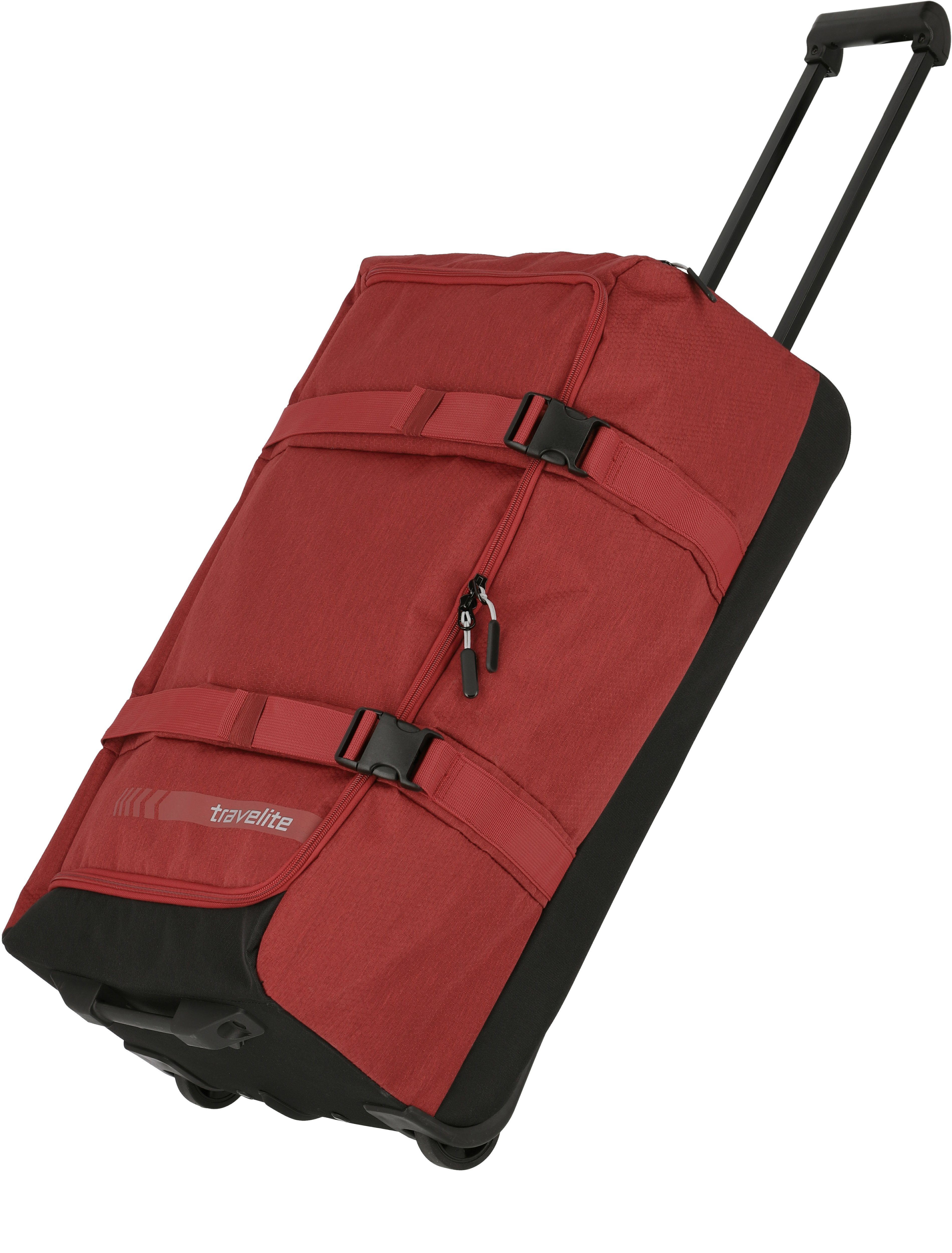 travelite Reisetasche Kick Off L, 68 mit cm, rot Trolleyfunktion