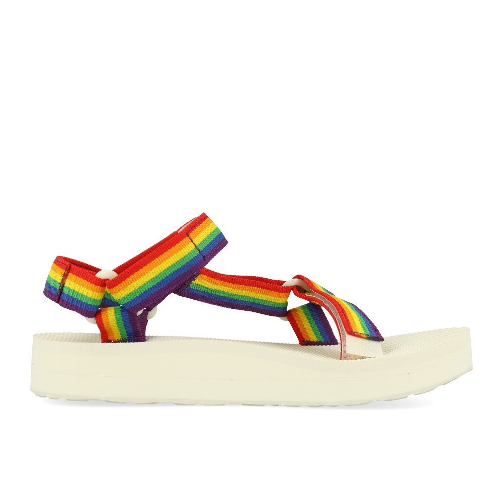 Teva Teva Midform Universal Sandal Womens Rainbow White Sandale