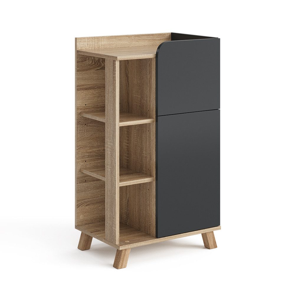 Vicco Midischrank Karen, Anthrazit/Sonoma, 50 x günstig online kaufen