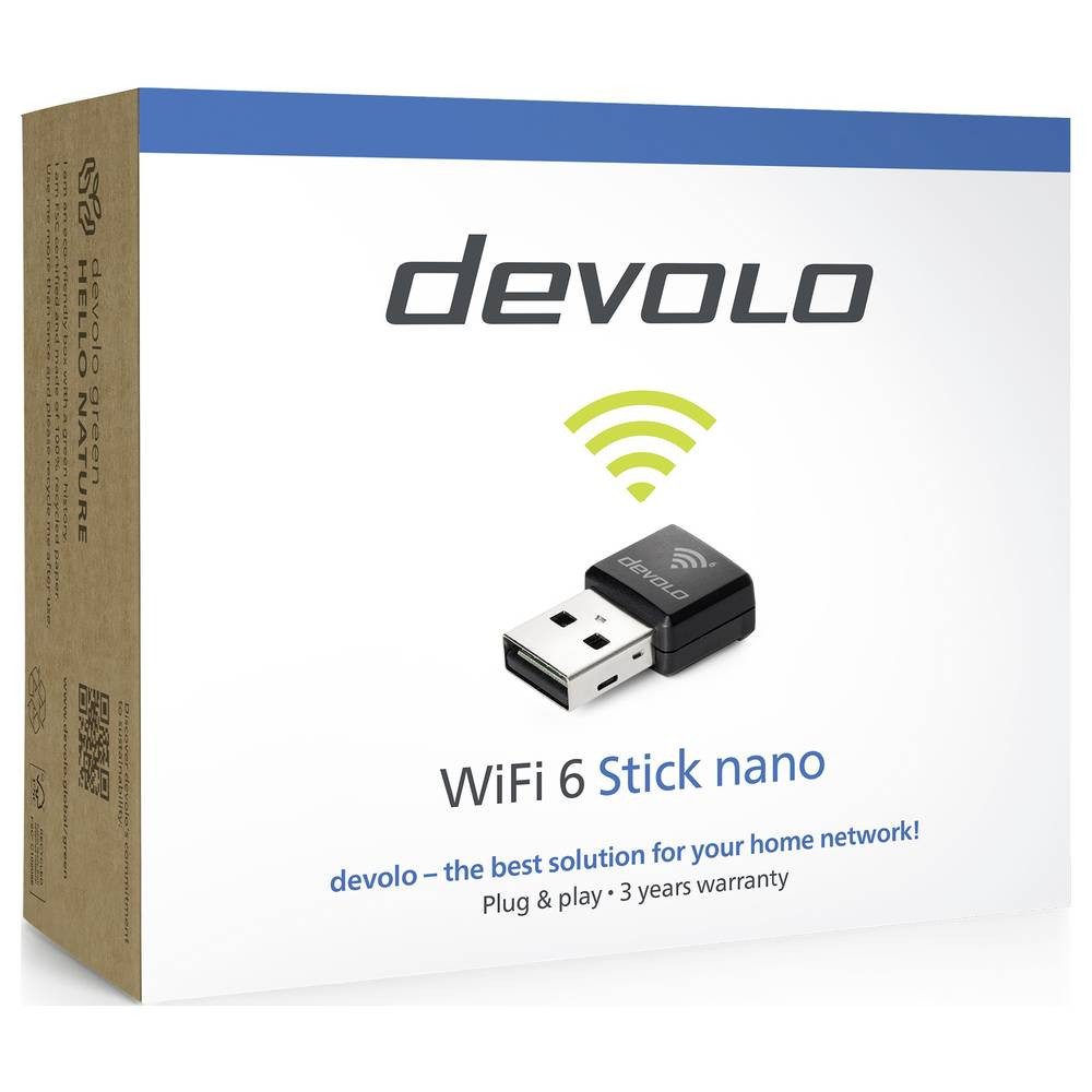 DEVOLO WLAN-Stick WiFi 6 Stick nano WLAN Stick USB-A (USB 2.0) 07270
