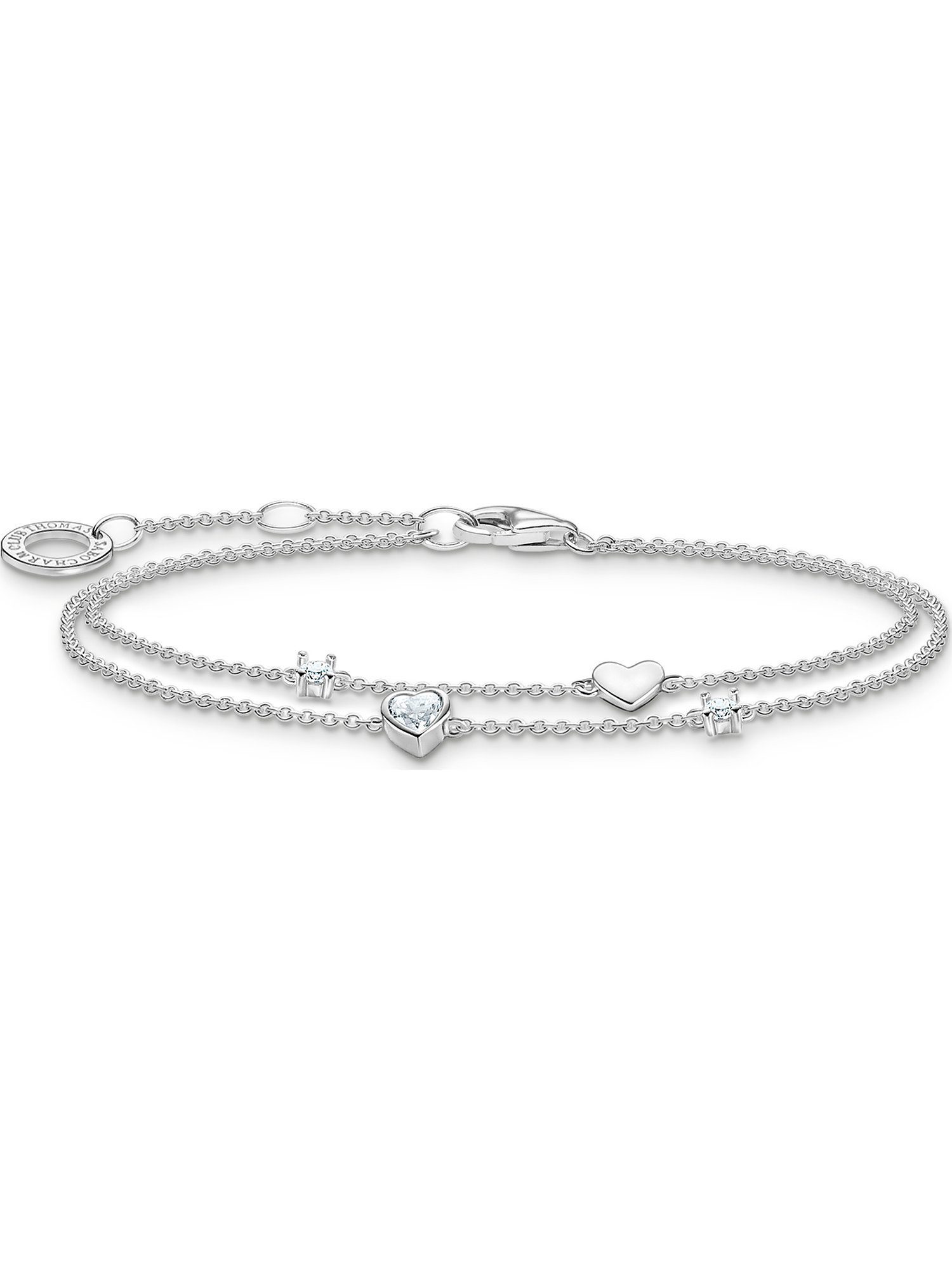 Silberarmband Thomas Sabo Damen-Armband 925er Silber Zirkonia