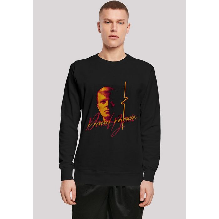 F4NT4STIC Sweatshirt David Bowie Photo Angle 90s Herren Premium Merch Longsleeve Pullover Bandshirt