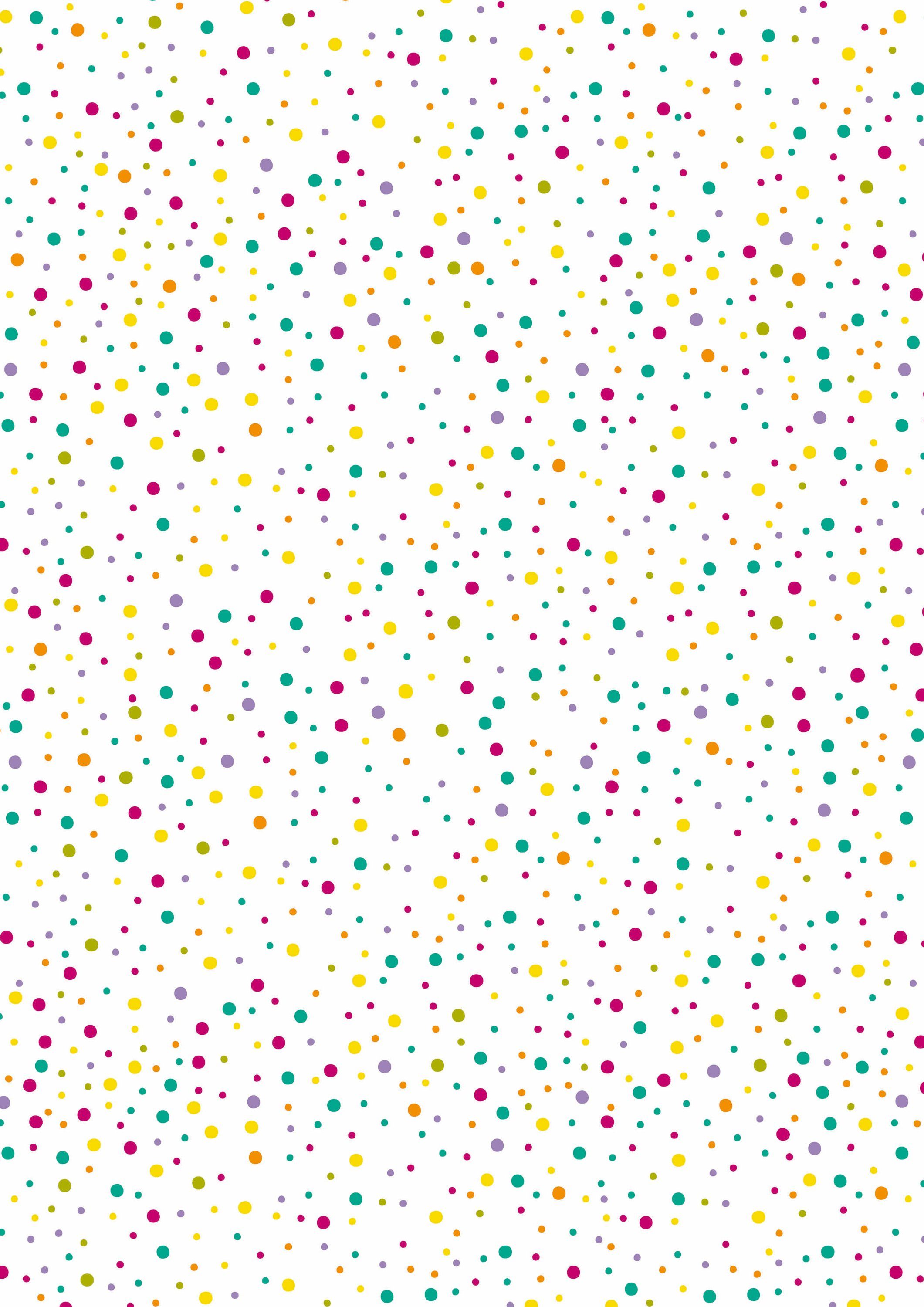 MarpaJansen Transparentpapier Regenbogen Punkte, x cm 60 50 cm
