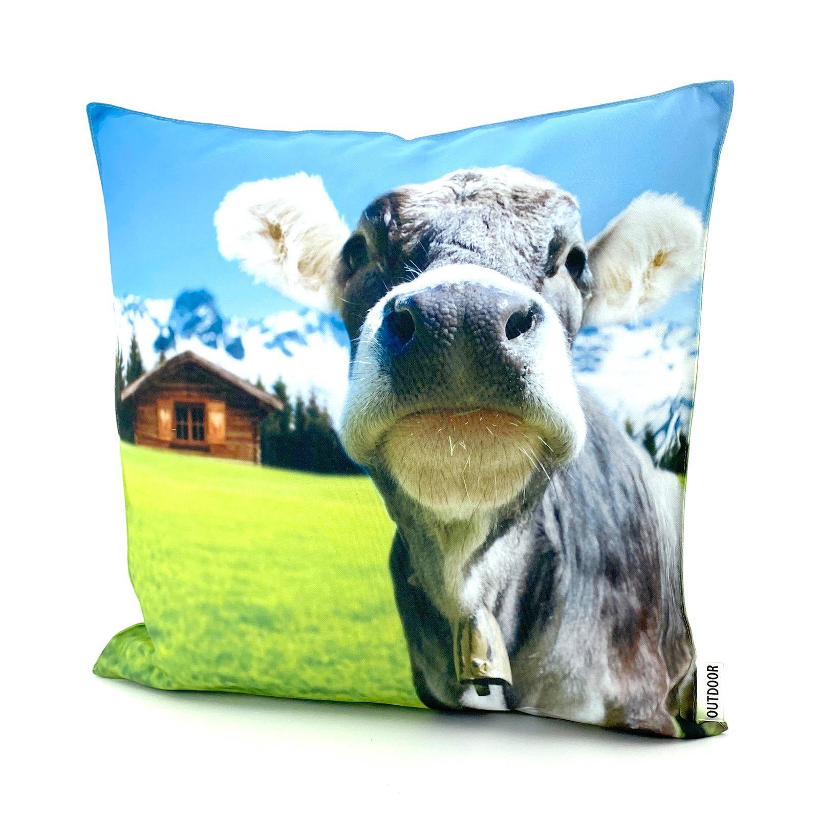 heimtexland Dekokissen Outdoorkissen 45x45 Outdoor Garten Deko Kissen, Lotus Effekt, schmutz- und wasserabweisend, inkl. Füllung