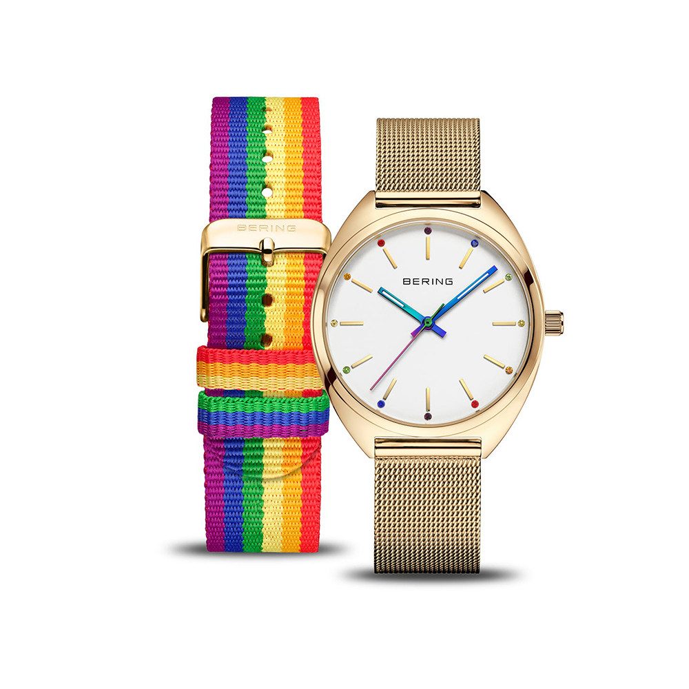 Bering Quarzuhr Bering Classic gold glänzend 127220-36-334 127220-36-334, Hochwertiges Produkt mit zeitlosem Design, sorgfältiger Verarbeitung