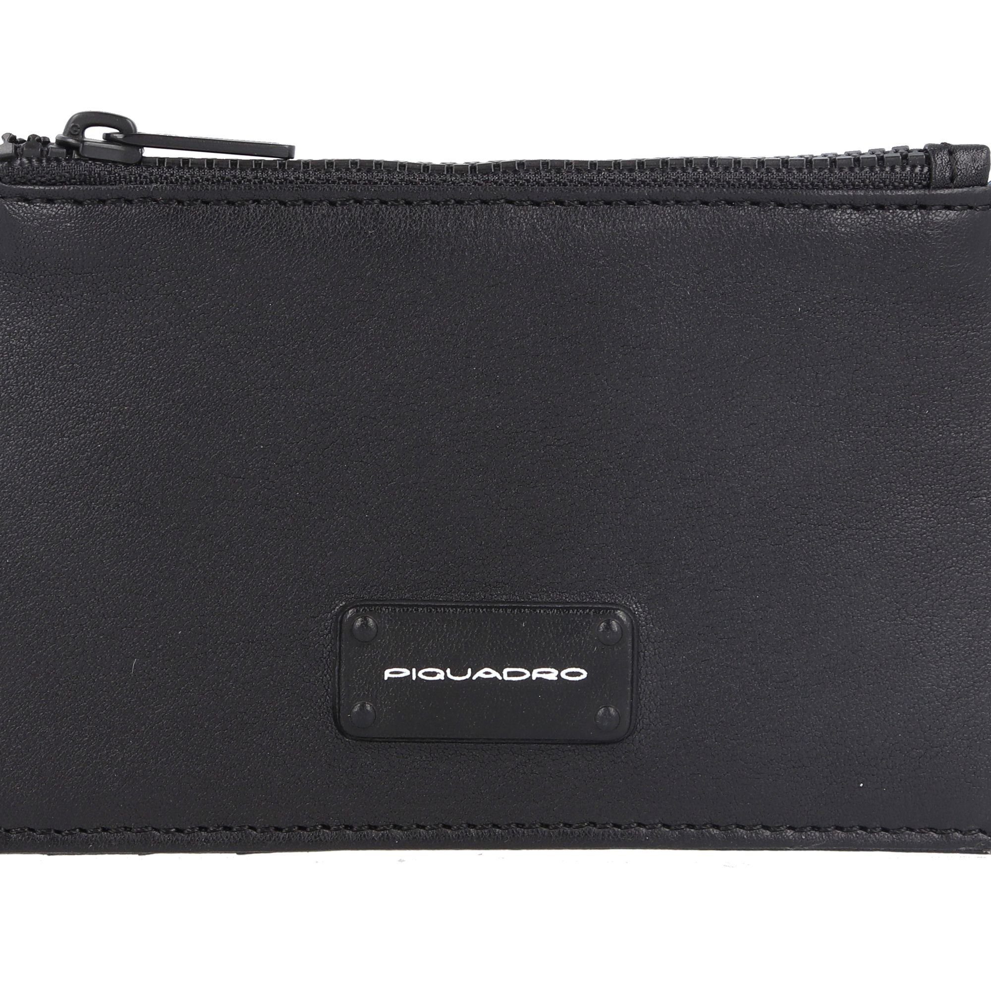 Piquadro black Harper, Leder Etui