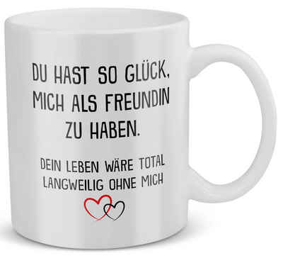 22Feels Tasse Freund Jahrestag Geschenk für Ihn Valentinstag Männer Geburtstag Liebe, Keramik, Made in Germany, Spülmaschinenfest
