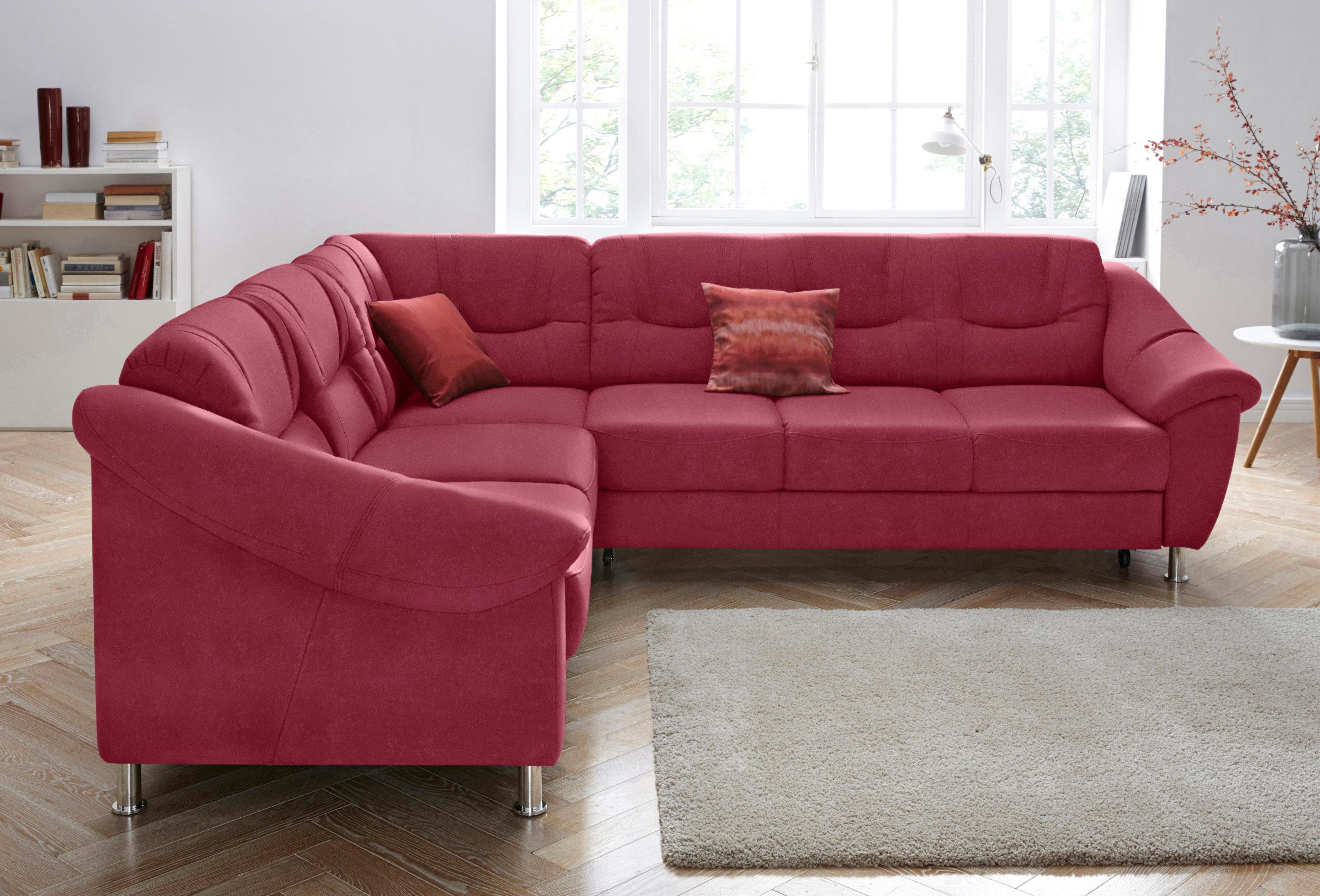 sit&more Ecksofa Salsa L-Form, mit Federkern, wahlweise mit Bettfunktion