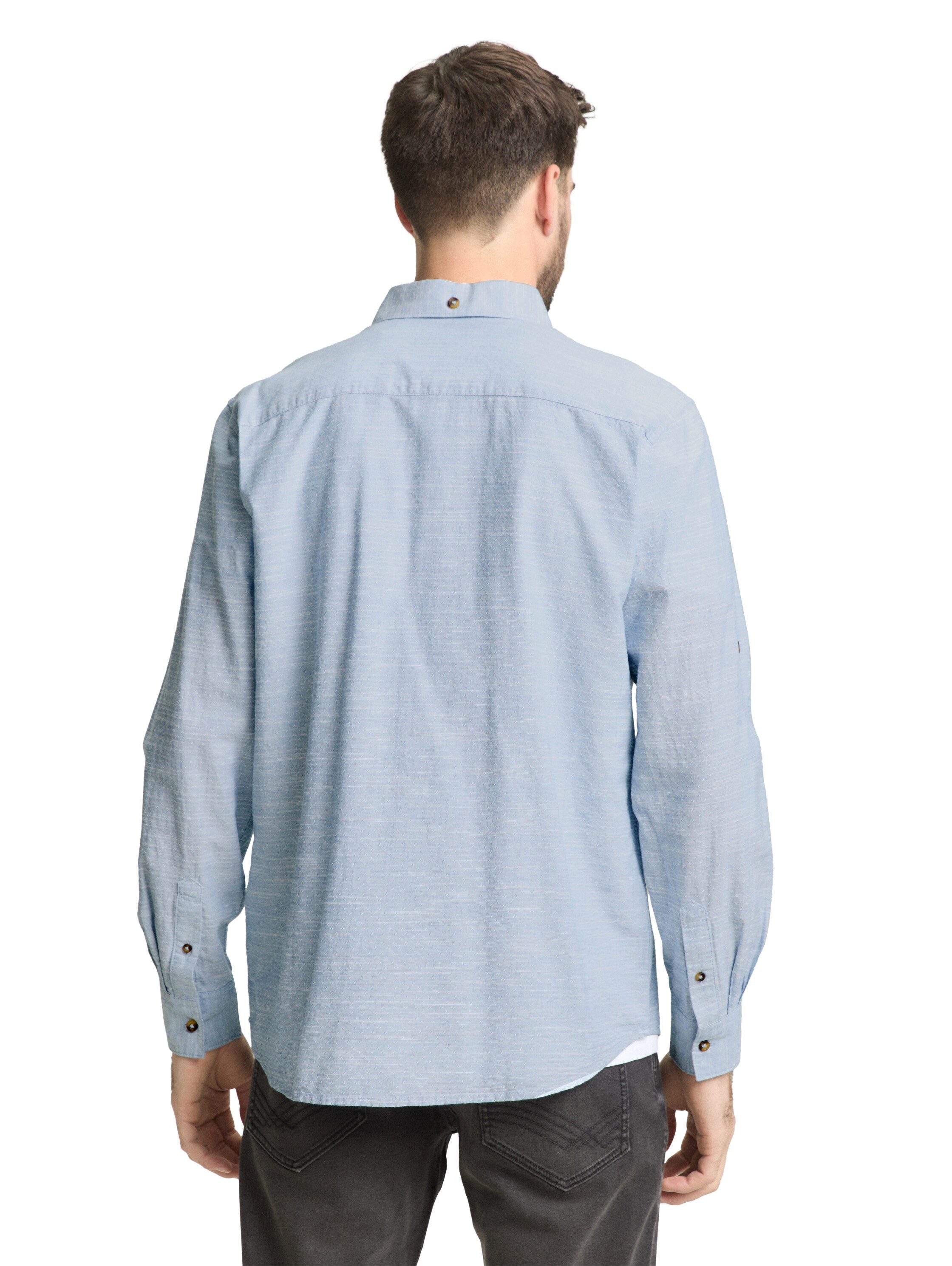 TOM TAILOR Langarmhemd mit Brust Tasche