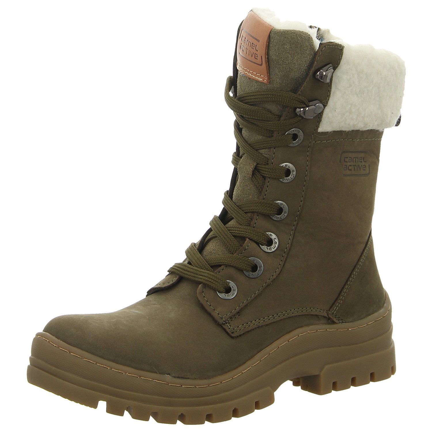 camel active Schnürstiefelette Khaki