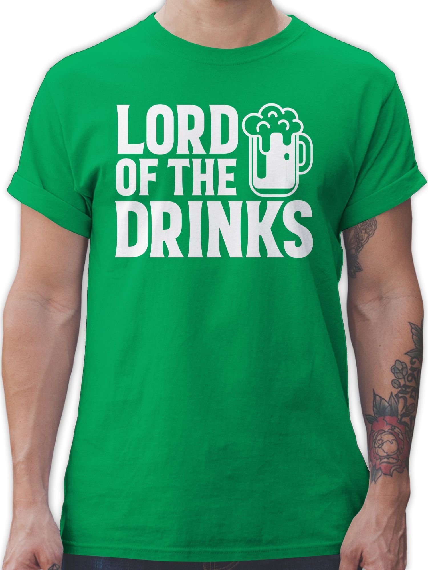 Shirtracer T-Shirt Lord of the Drinks - St. Patricks Day St. Patricks Day 1 Grün