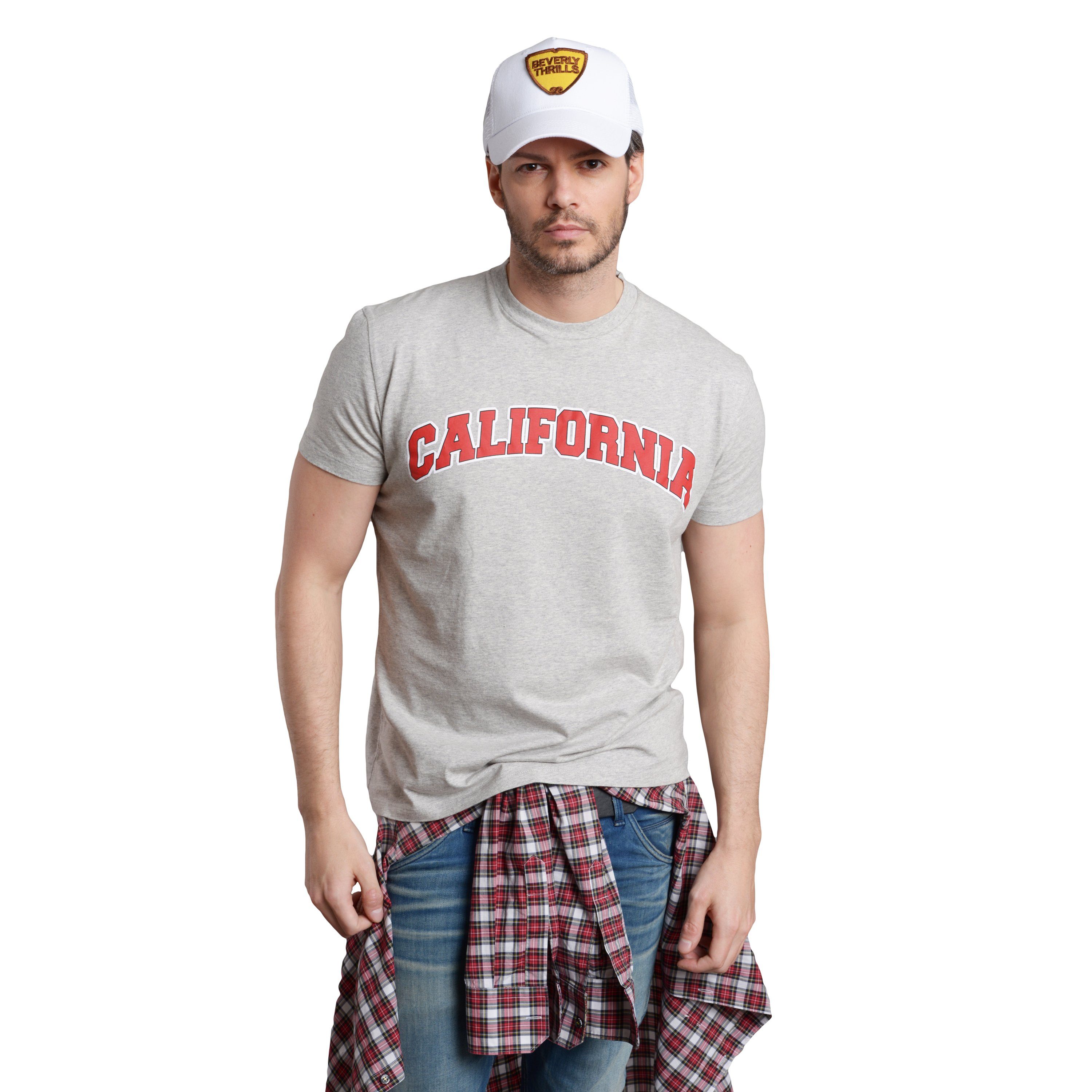 Chiccheria Brand T-Shirt CALIFORNIA grau, Designed in LA günstig online kaufen