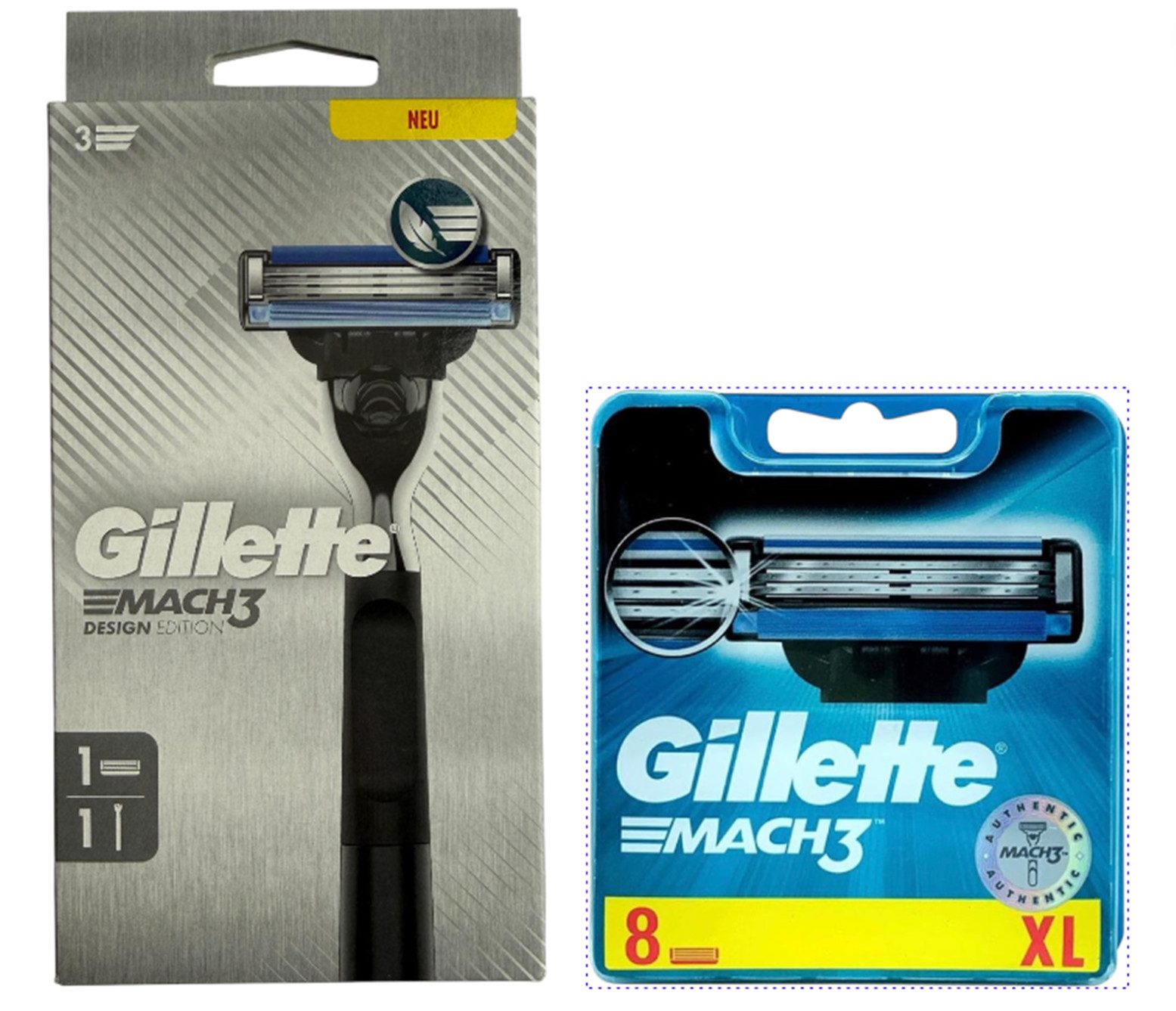 Gillette Rasierklingen Mach3, 9-tlg.