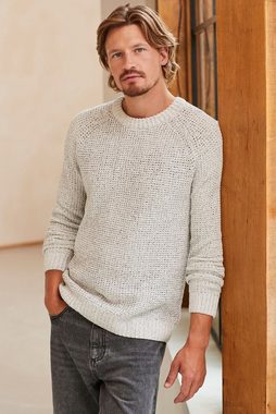 Next Rundhalspullover Chenille-Pullover Rundhalsausschnitt Zopfstrick (1-tlg)