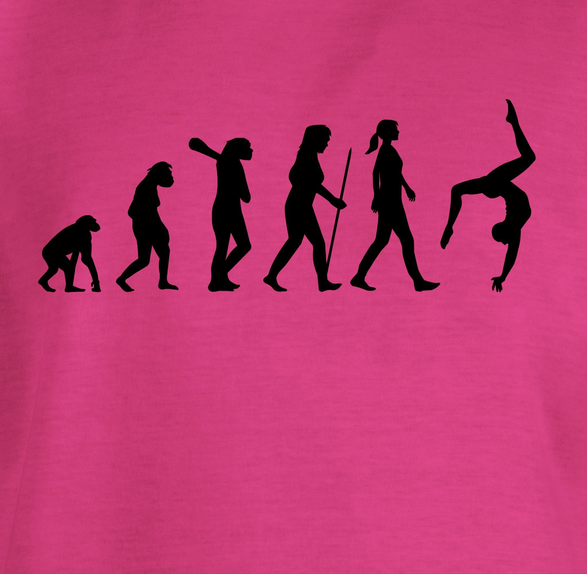 T-Shirt Kinder Fuchsia 1 Turnen Evolution Shirtracer Evolution