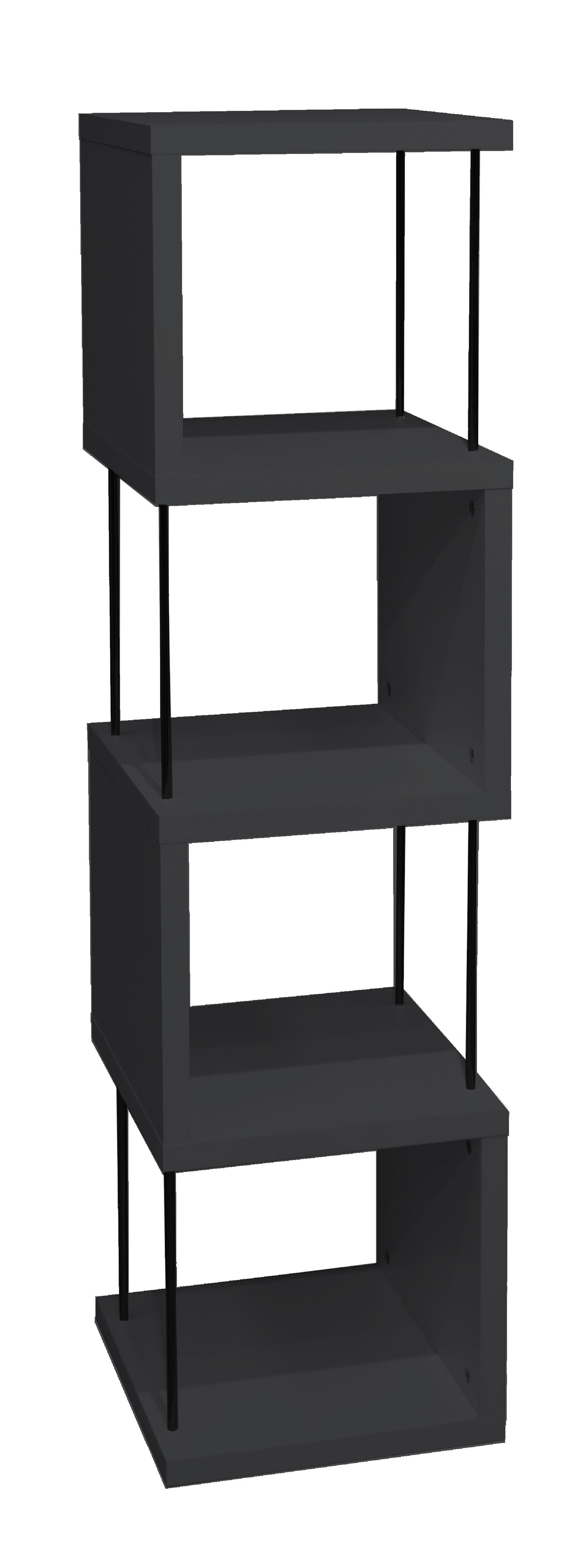 freiraum Regal Sticks, in anthrazit matt lack - 33x126x33cm (BxHxT)