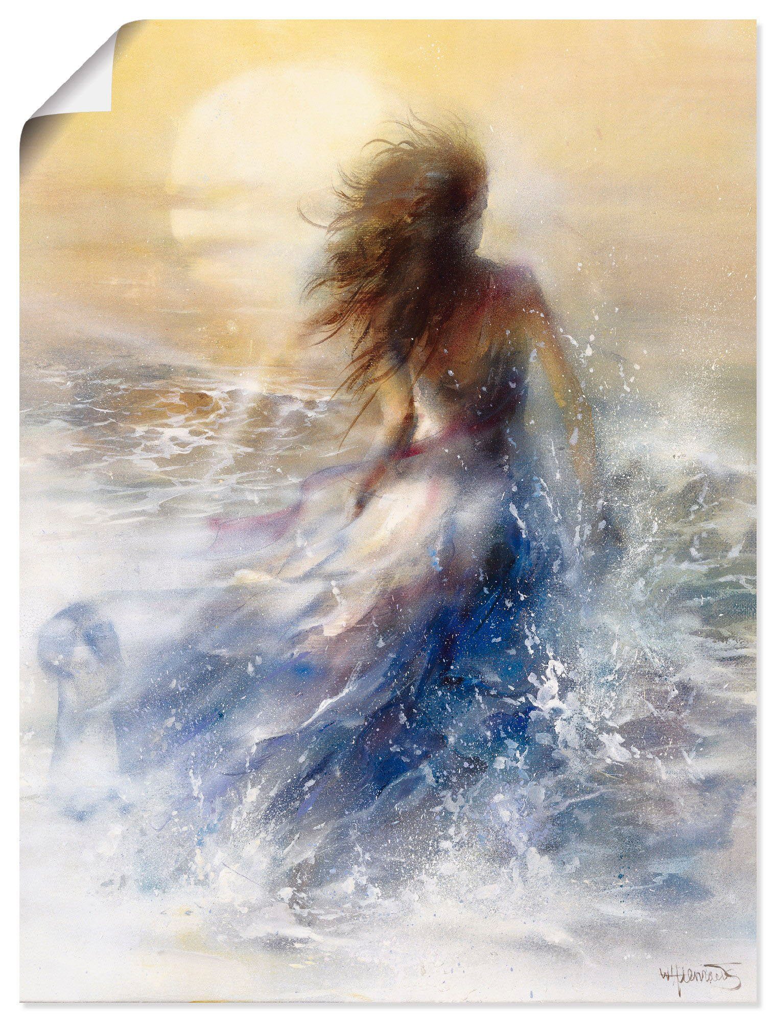 Artland Wandbild Sommer I, Frau (1 St), als Leinwandbild, Poster in verschied. Größen