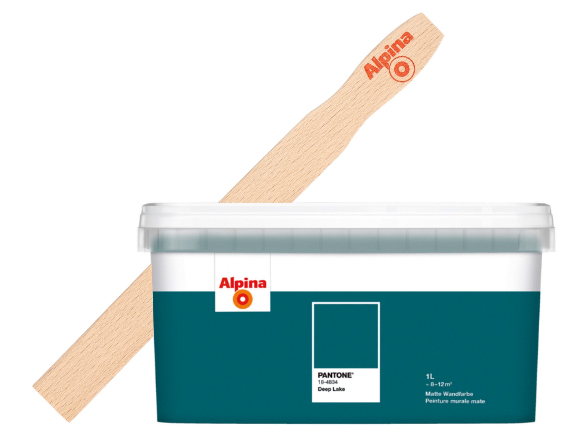 Alpina Wandfarbe Alpina PANTONE® 1L + Rührholz