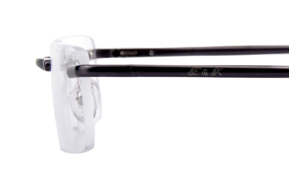 Edison & King Lesebrille Clarity, leichte randlose Brille – entspiegelt – dünne Bügel