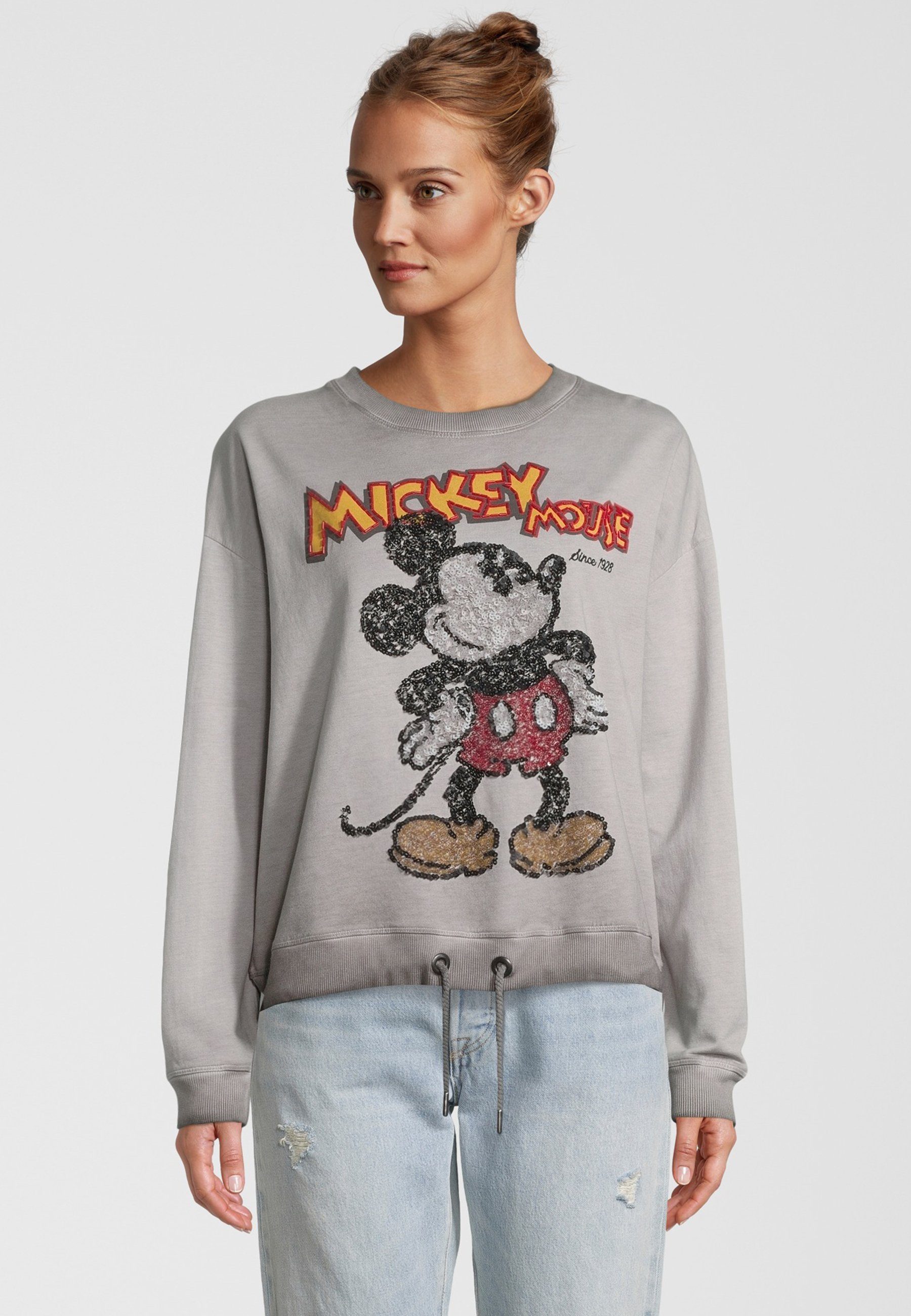 Frogbox Sweatshirt Oil Mickey mit Tunnelzug im Bund