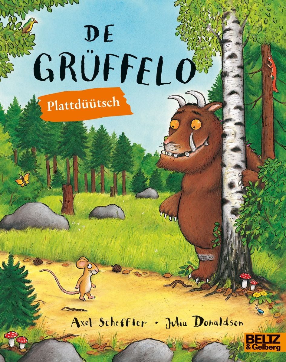 Kinderbuch De Grüffelo Plattdeutsche Ausgabe - Vierfarbiges Bilderbuch Axel Scheffler, Julia Donaldson