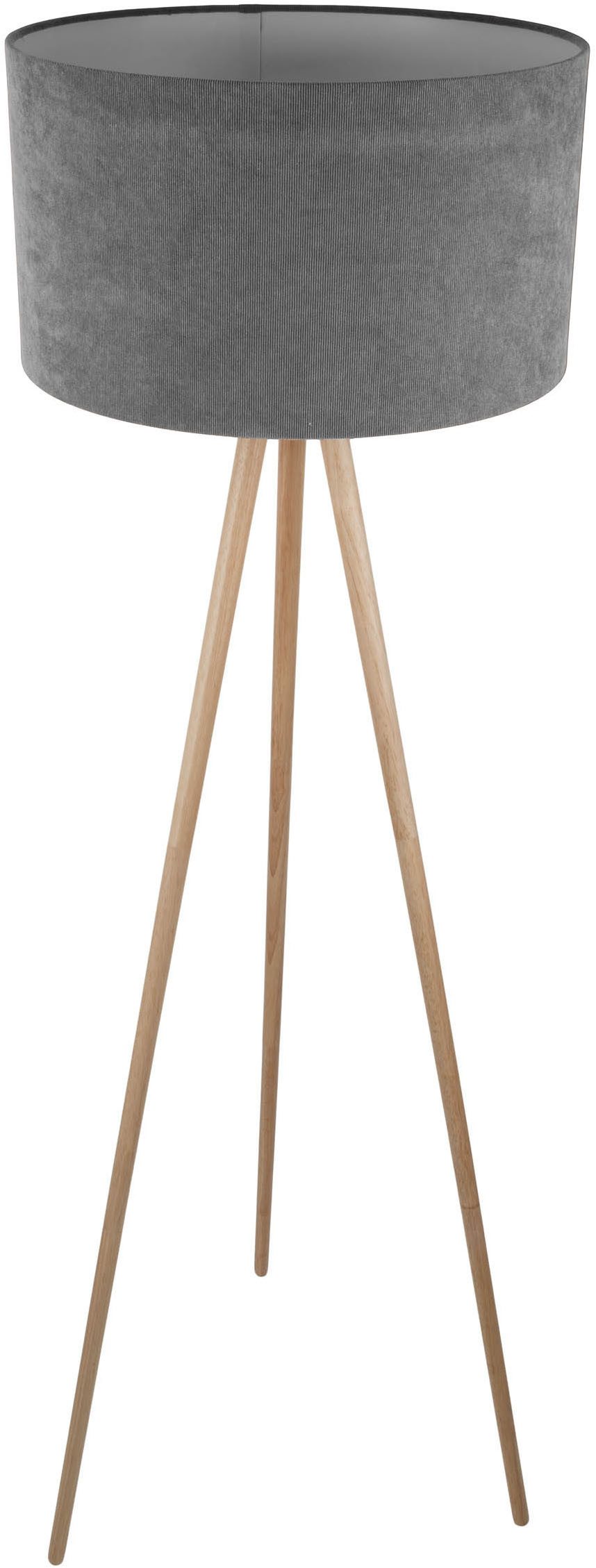 OTTO home Stehlampe Torell - Dreibein Stehleuchte, Textil, Dreibein Holz, exkl. LM E27, Leinen oder Cord, Textilschirm – Bild 5 von 5
