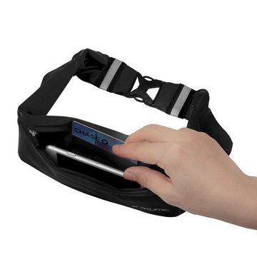 Fitletic Laufgürtel Fitletic Laufgürtel Laufgürtel „360“ mit 3 Taschen für dein Smartphone Premium Laufausrüstung