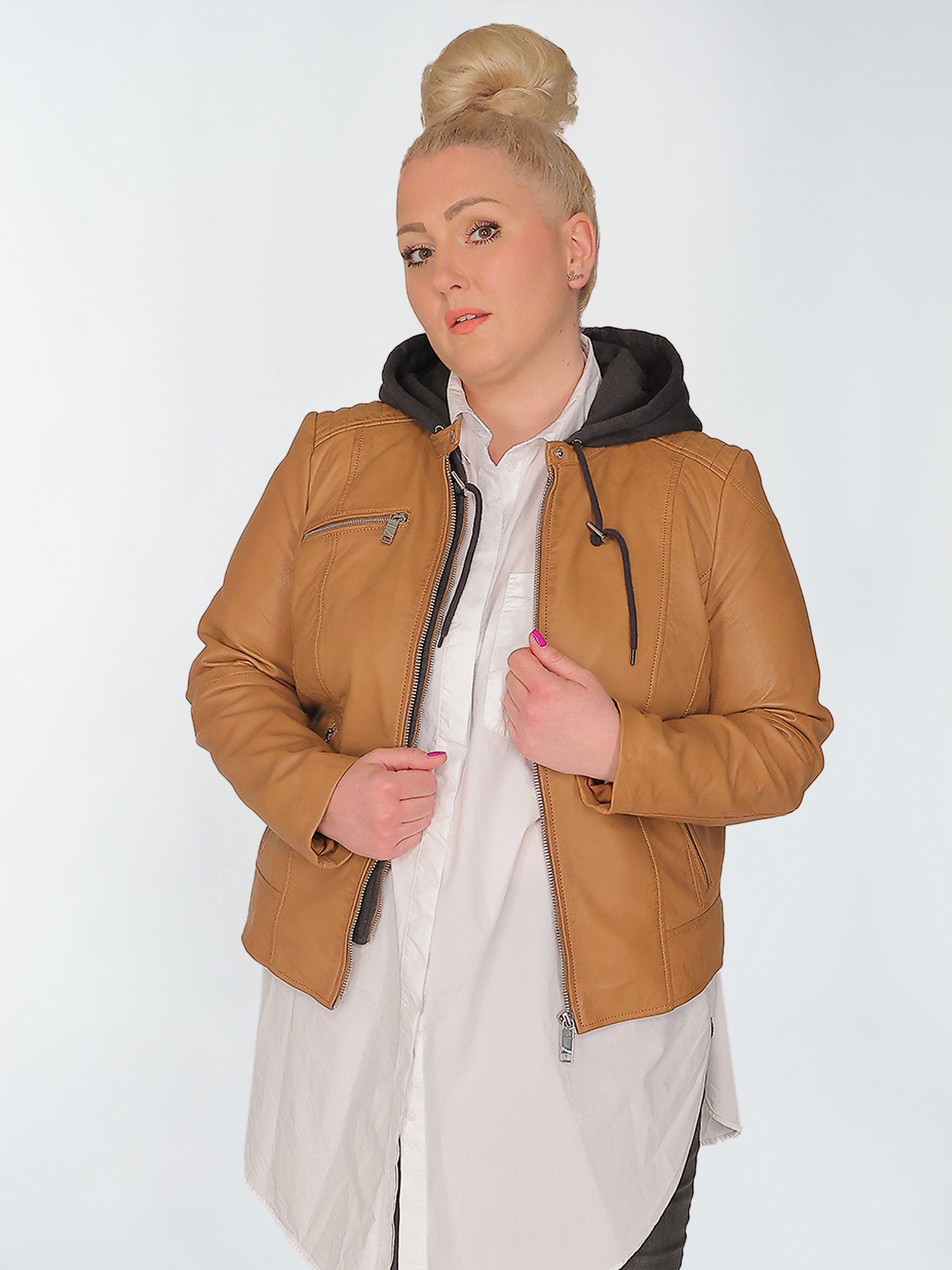 cognac Lederjacke Maze 42021318