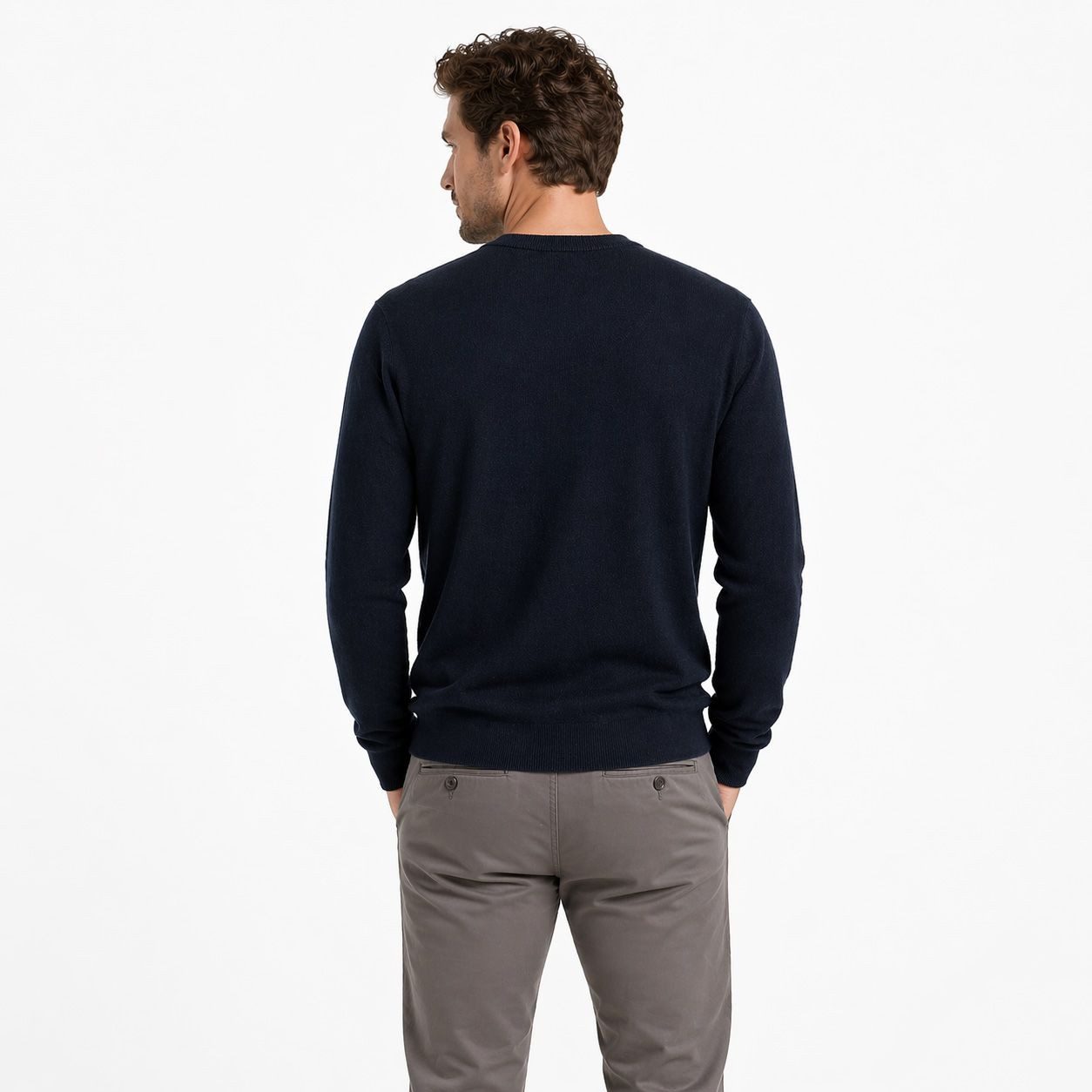 Scotch & Soda Rundhalspullover Linnen blend