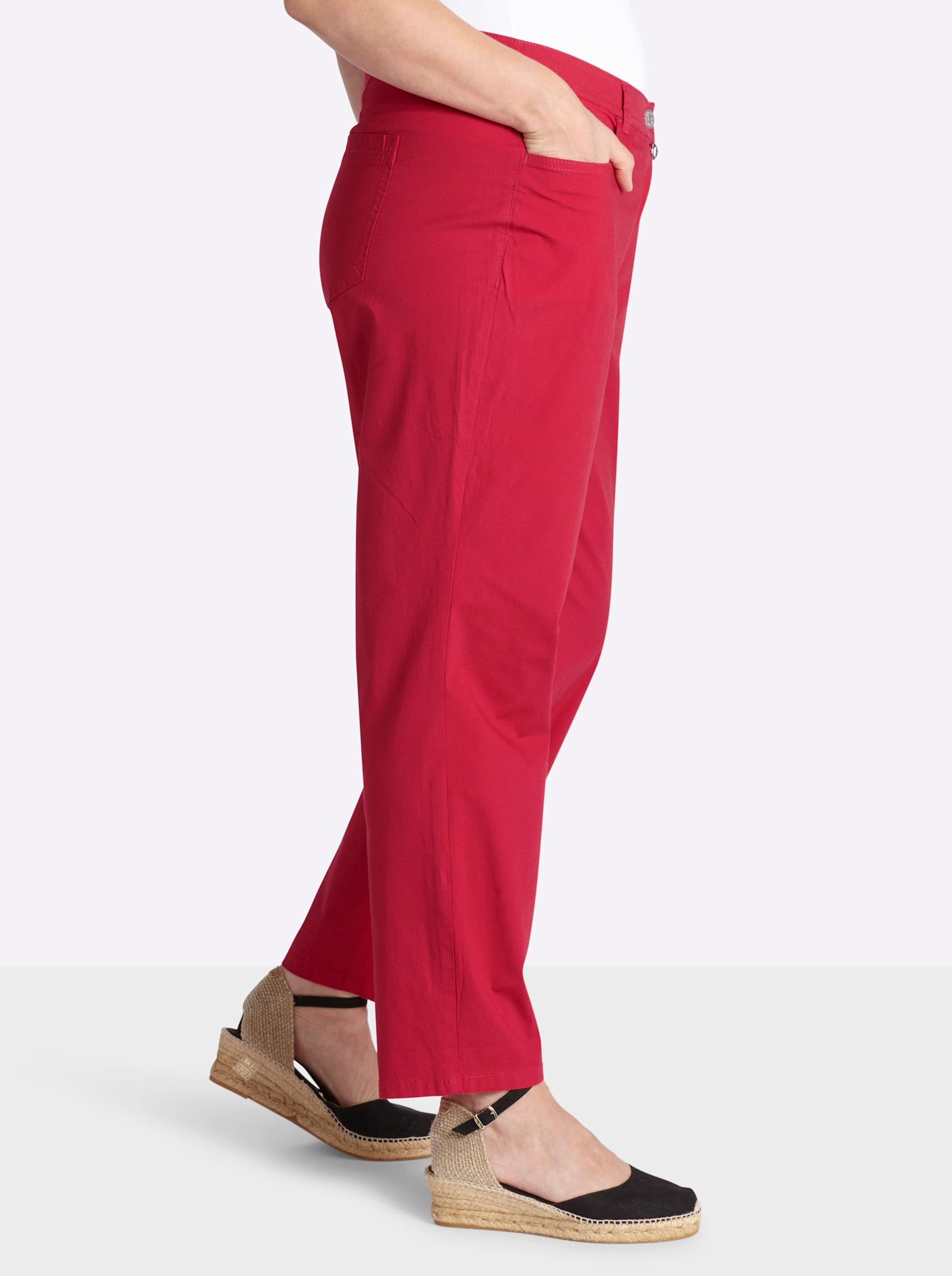 Sheego Jerseyhose Chinohose normal