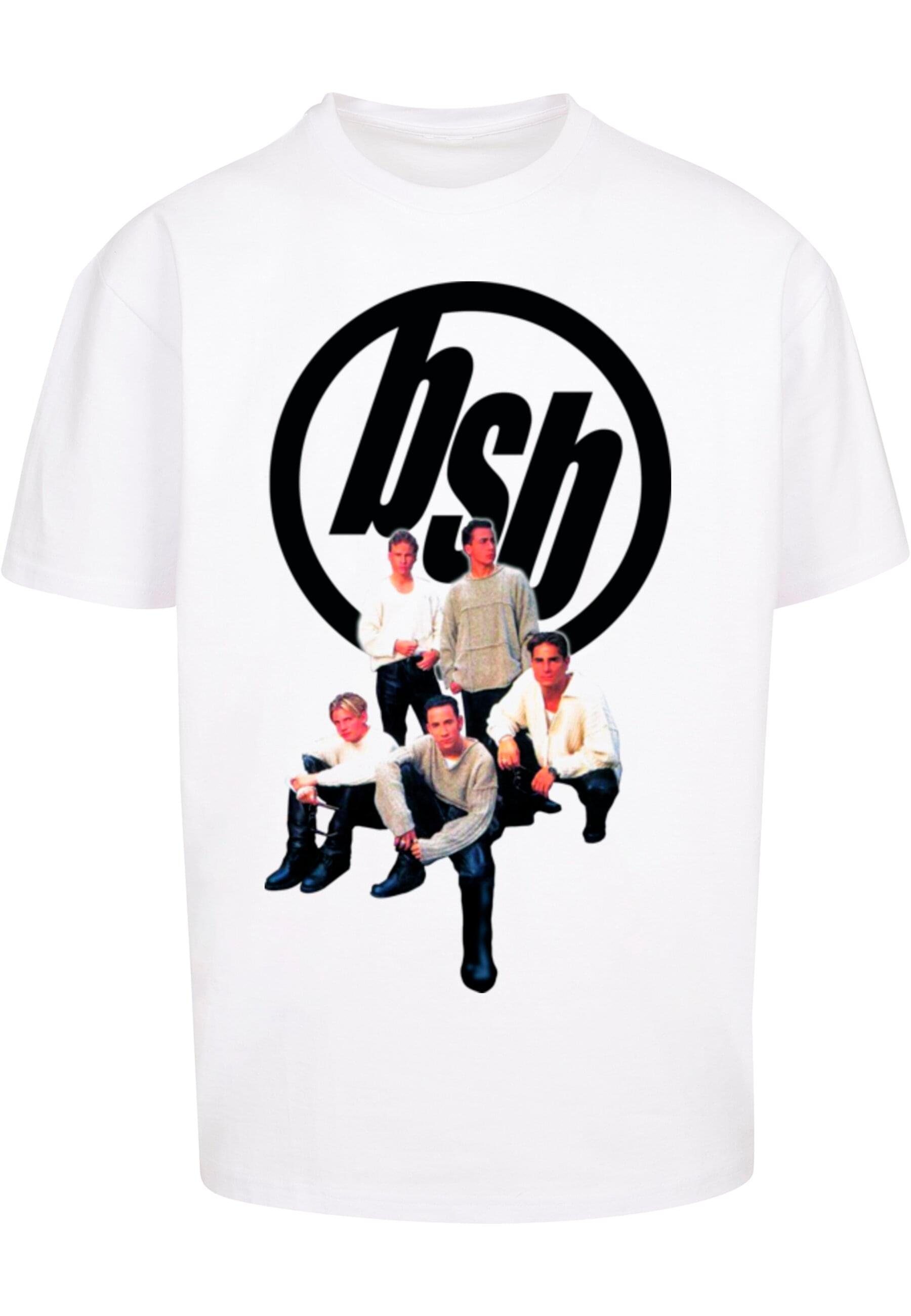Merchcode T-Shirt Herren Backstreet Boys - Vintage Logo Heavy Oversize Tee-BY102 (1-tlg)