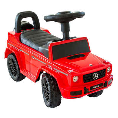 Lemodo Машинки Bobby-Car і каталкиauto Babyrutscher Mercedes G350d, leiselaufende Kunststoffräder, mit Soundlenkrad
