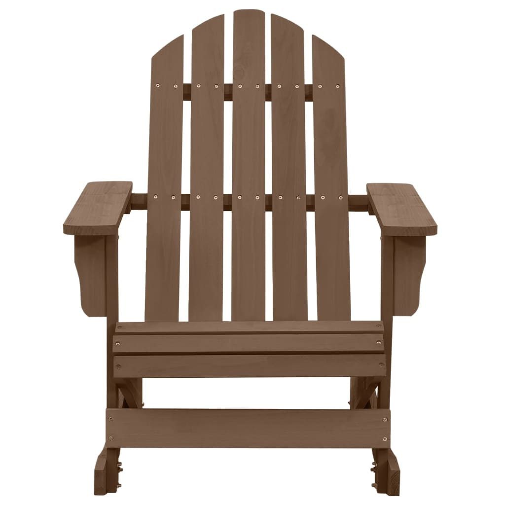 vidaXL Gartenstuhl Garten-Schaukelstuhl Holz Braun (1 günstig online kaufen