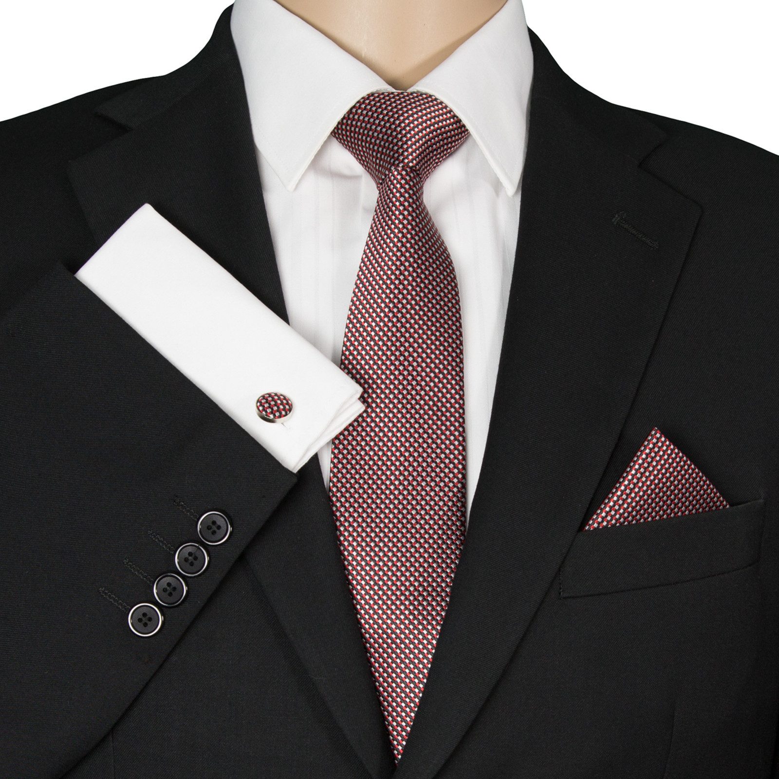 GASSANI Krawatte Karo Hochzeitskrawatte Tuch Festlich Schmal, Herren-Schlip günstig online kaufen