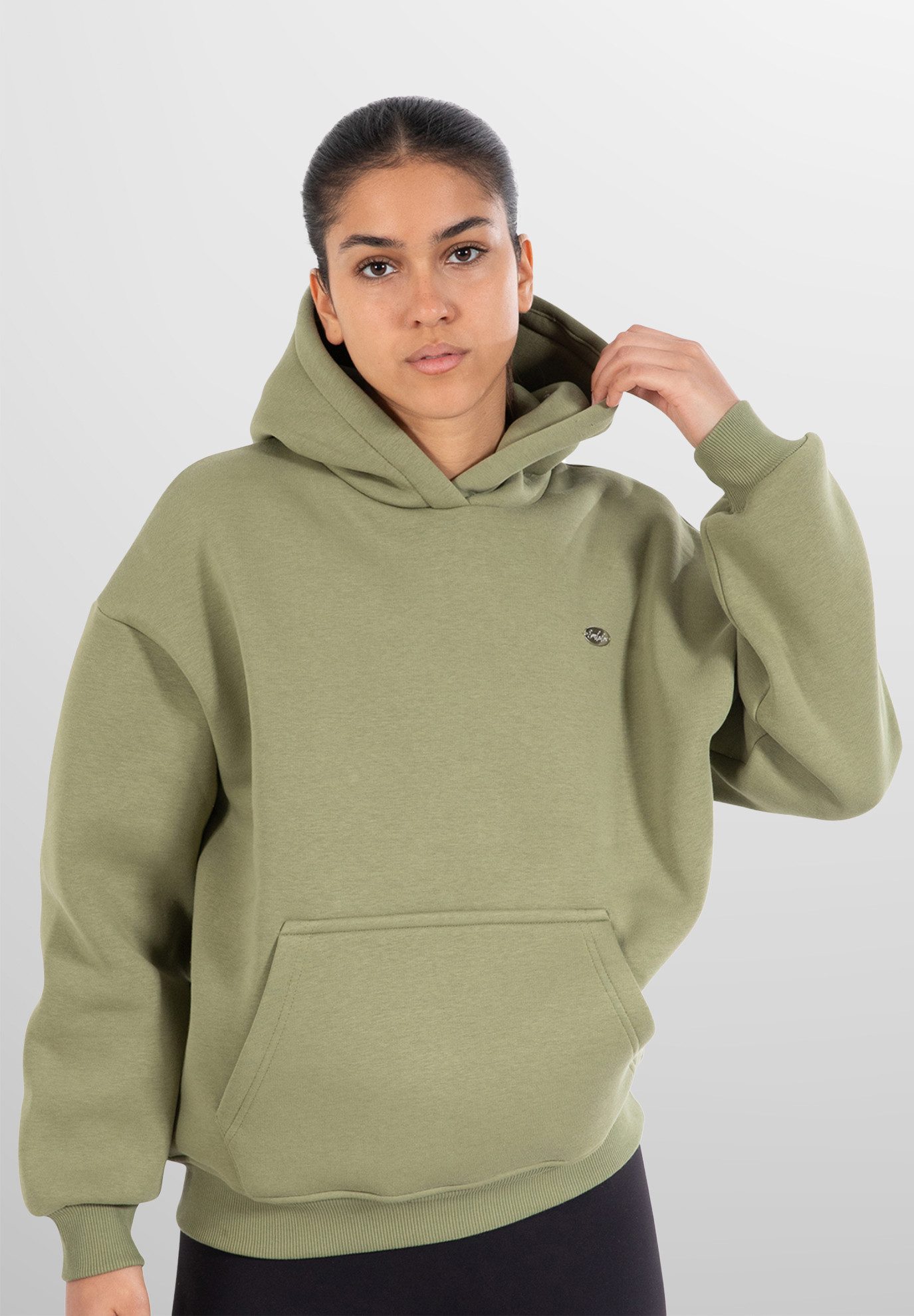 Hoodie Odelia, Hochwertiger Oversize Kapuzenpullover mit großer Kapuze