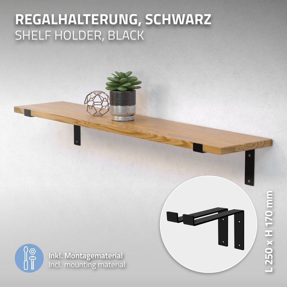 ML-DESIGN Wandregalhalter Regalhalterung L-Form aus Metall, günstig online kaufen