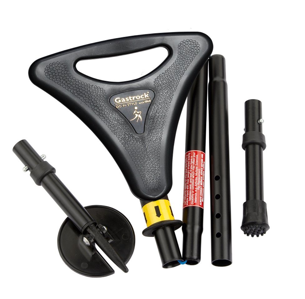 Stockshop Gehstock Gehstock WALKER Sitzstock Klappsitz/-griff Leichtmetallstock faltbar,8