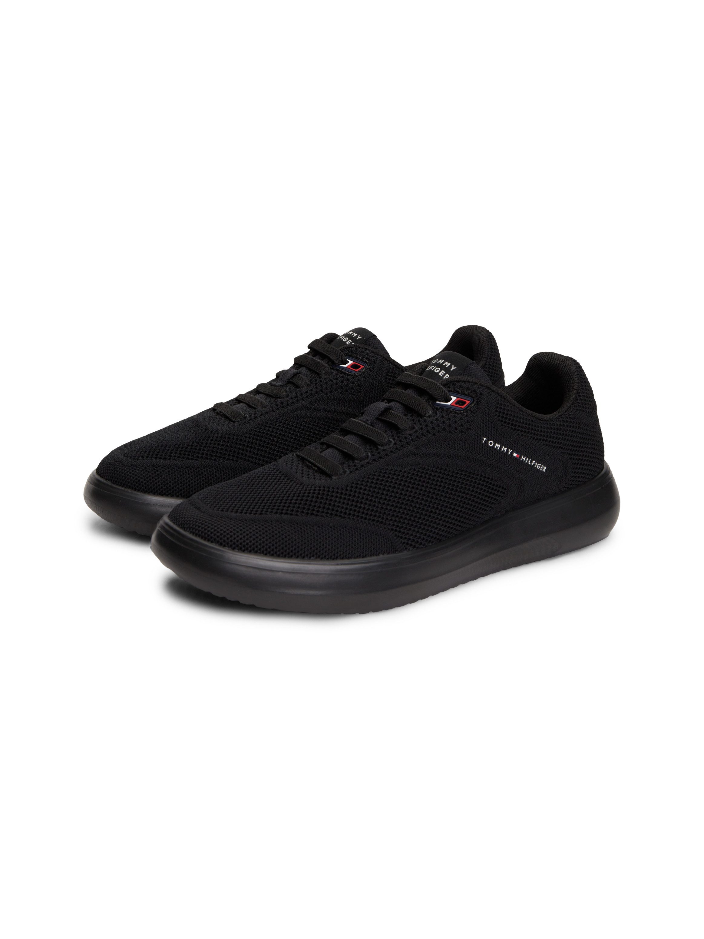 Tommy Hilfiger TH MODERN LIGHTCUP KNIT Sneaker Freizeitschuh, Halbschuh, Schnürschuh mit Logoschriftzügen