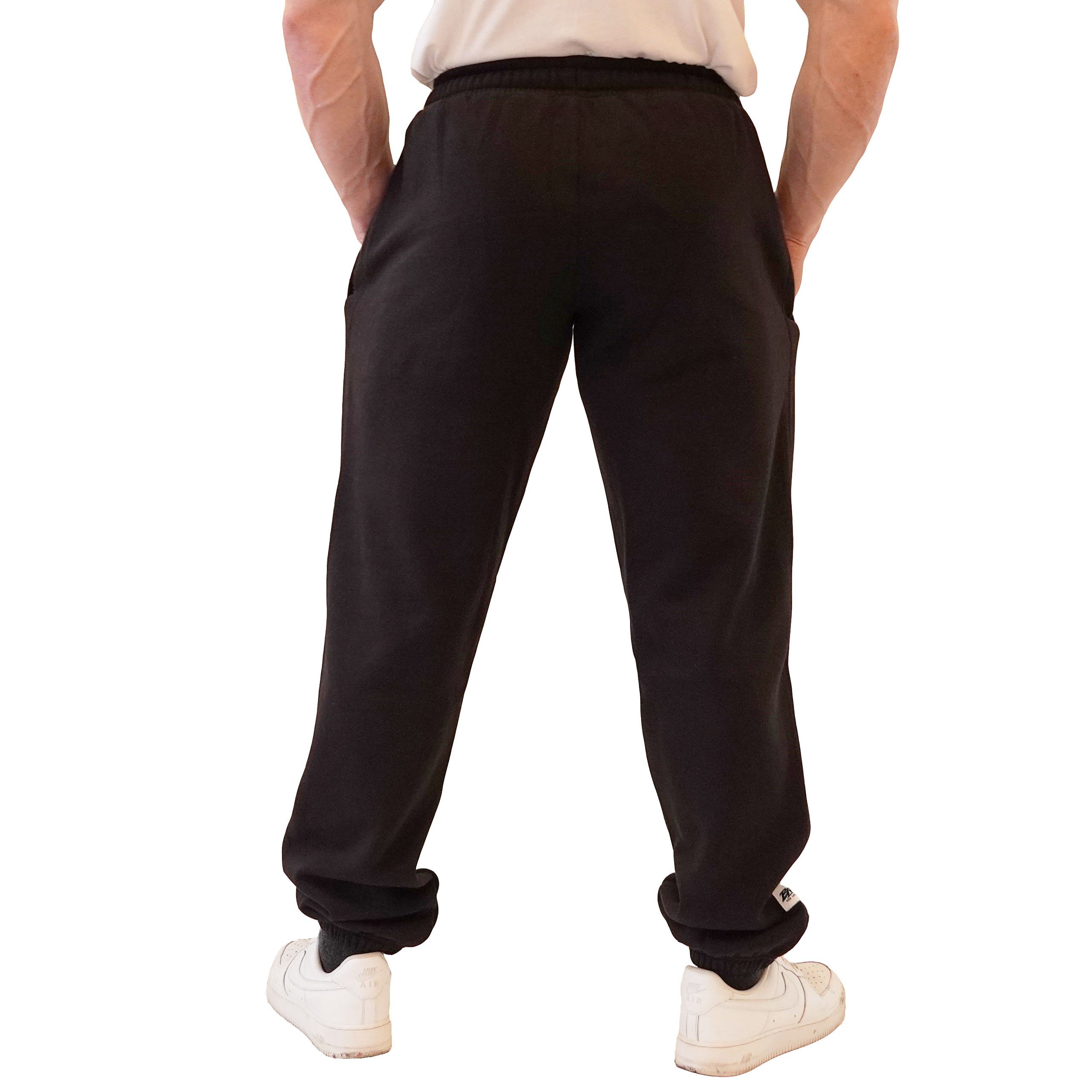 BRACHIAL THE LIFESTYLE COMPANY Sporthose Brachial Sporthose "BTLC" vorne schwarz/weiss