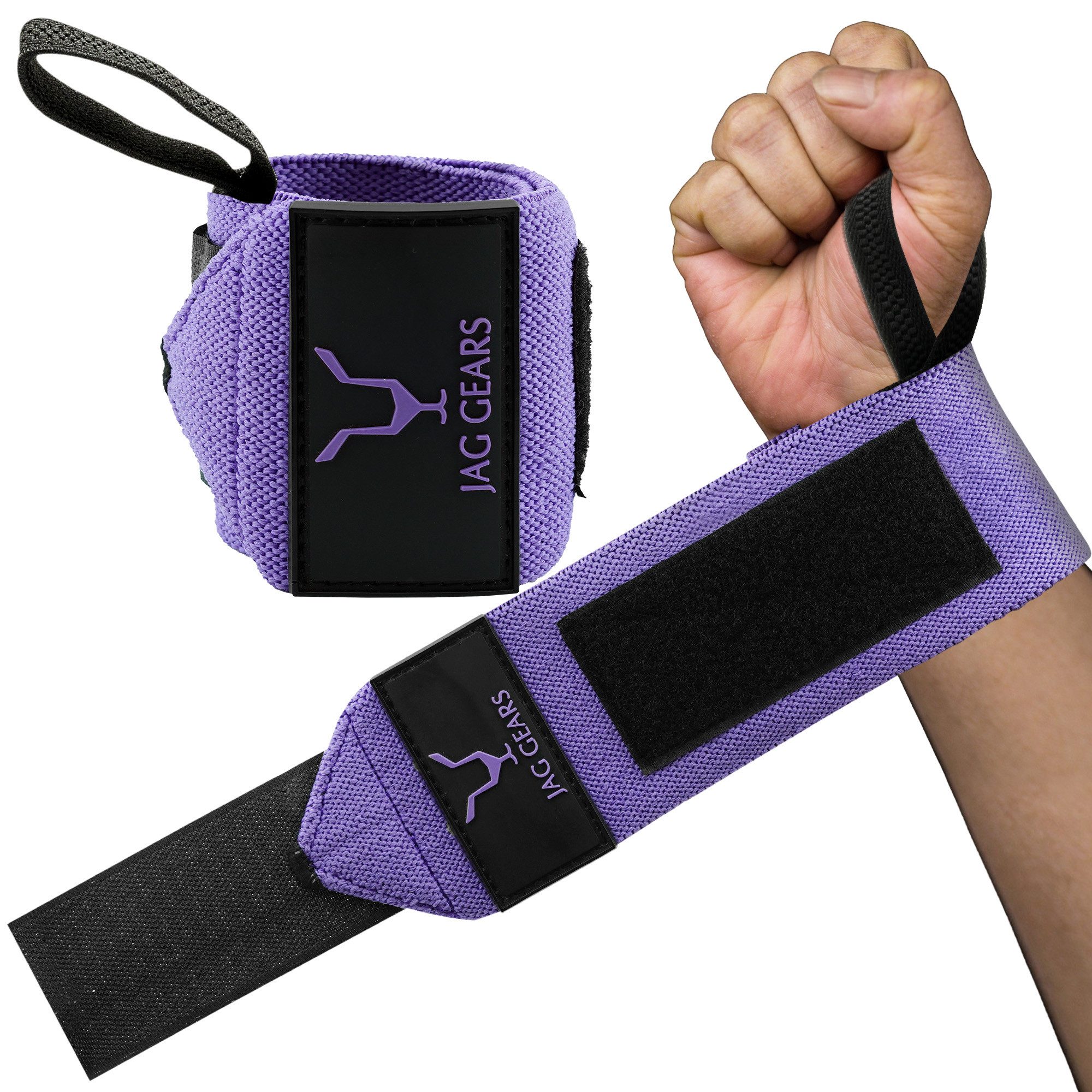 JAG GEARS Handbandage Handgelenkstütze, verstellbarer Handgelenkbandagegurt mit Daumenstütze (1 pair), Sport Gewichtheben Bodybuilding Klimmzüge Krafttraining Workout etc