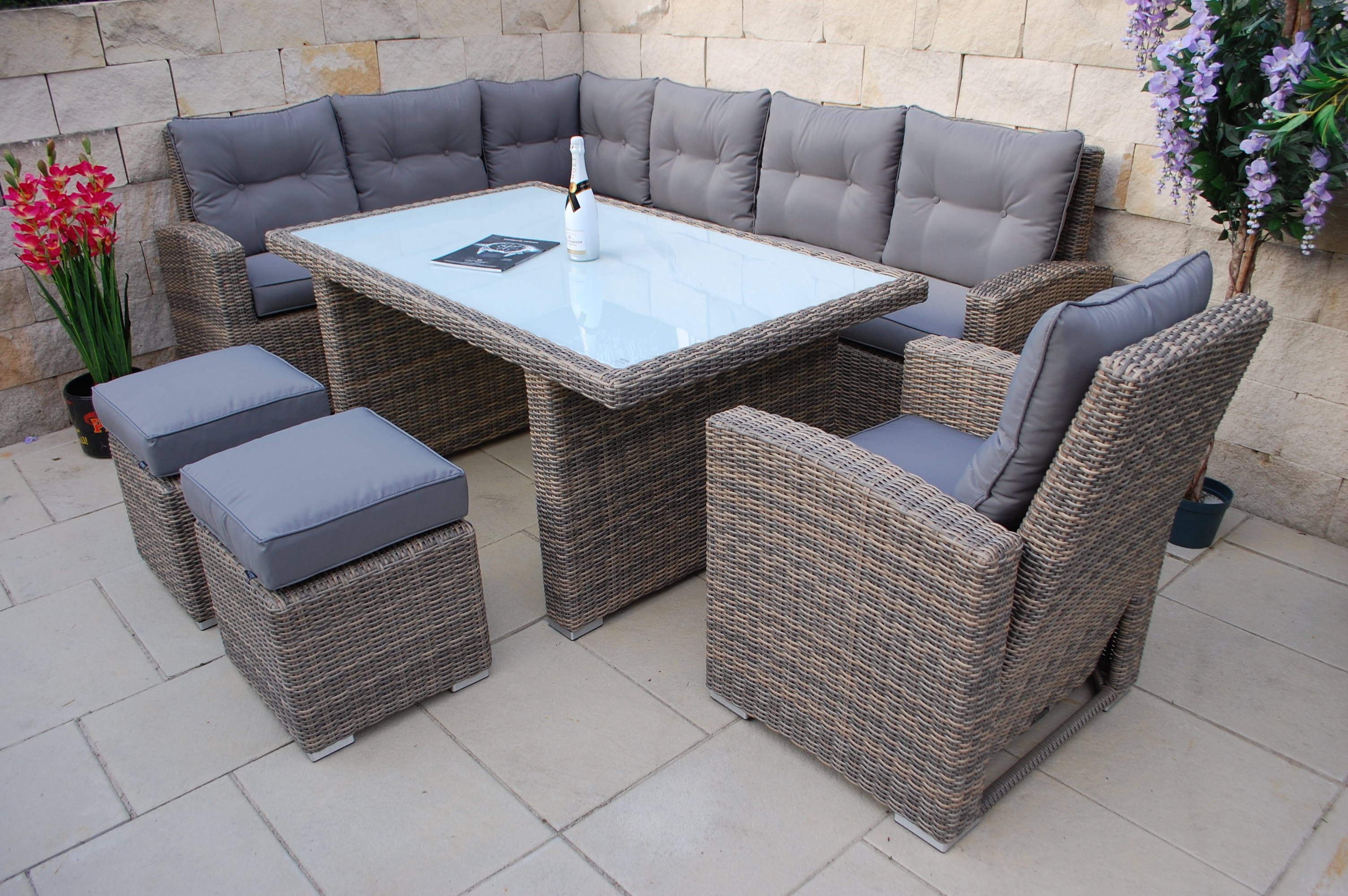 Ragnarök Möbel-Design Gartenlounge-Set Dining Lounge Wieland günstig online kaufen