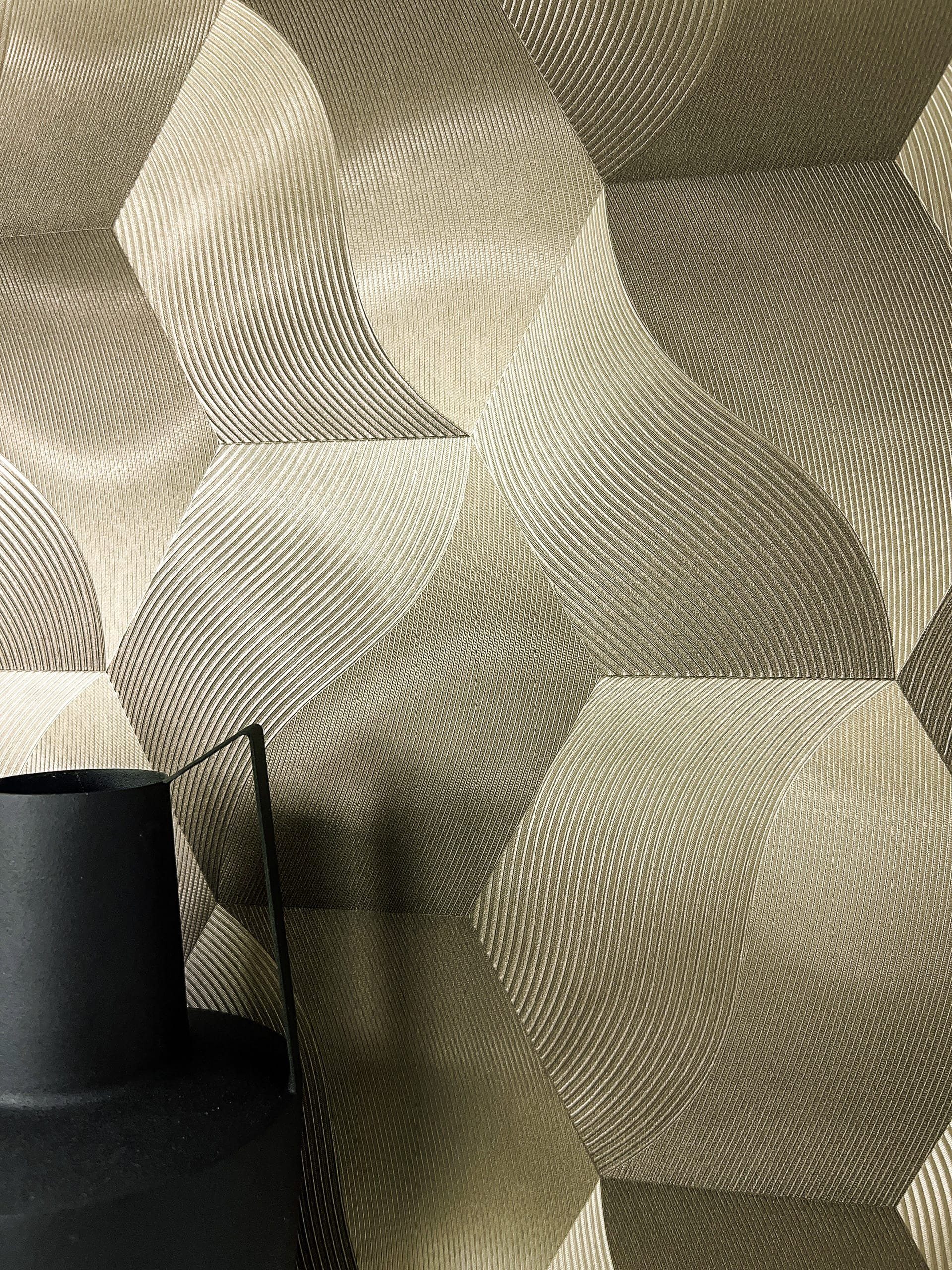 Newroom Vliestapete, Gold Tapete Glamour Glänzend günstig online kaufen