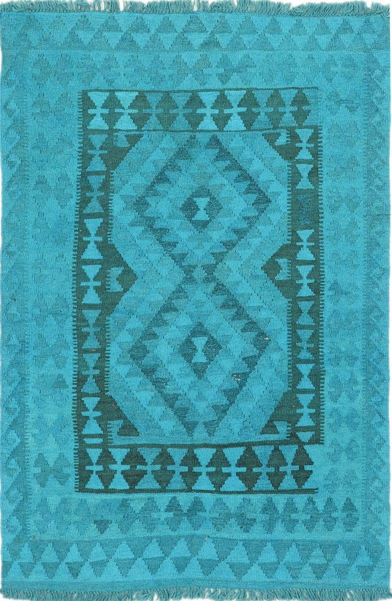 Orientteppich Kelim 100x146 Afghan Limited Trading, Handgewebter Nain Heritage Höhe: Moderner, 3 mm rechteckig