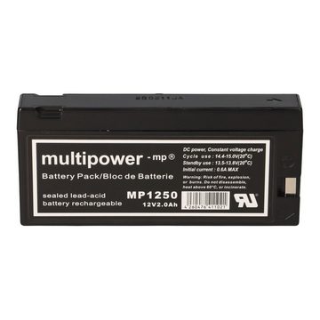 Multipower Multipower Blei-Akku MP1250 Pb 12V / 2Ah Klemmkontakt Bleiakkus