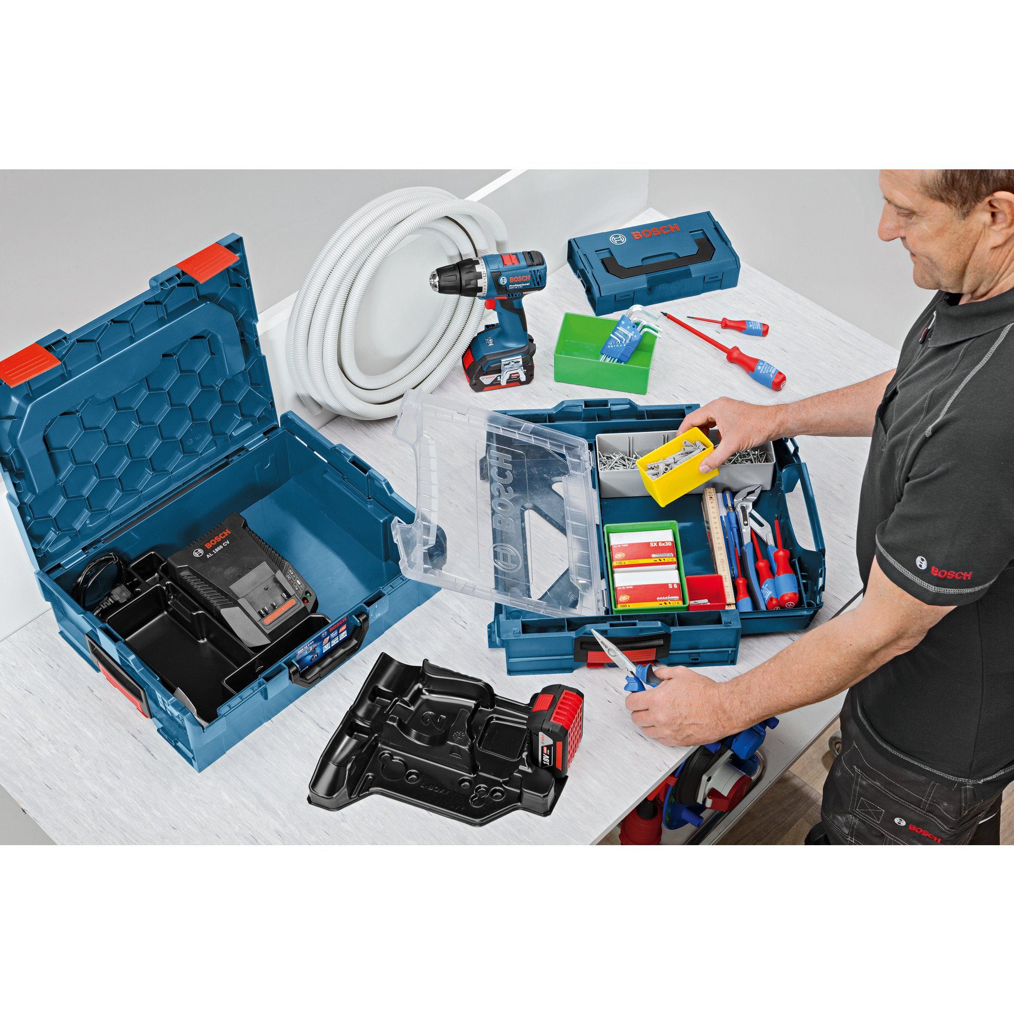 18 GSA V-LI Bosch Einlage Professional BOSCH Werkzeugbox L-BOXX für