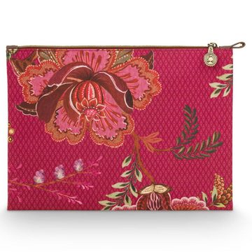 PiP Studio Reisebehälter Kosmetiktasche Pouch Flach Cece Fiore Charly Rot (L)