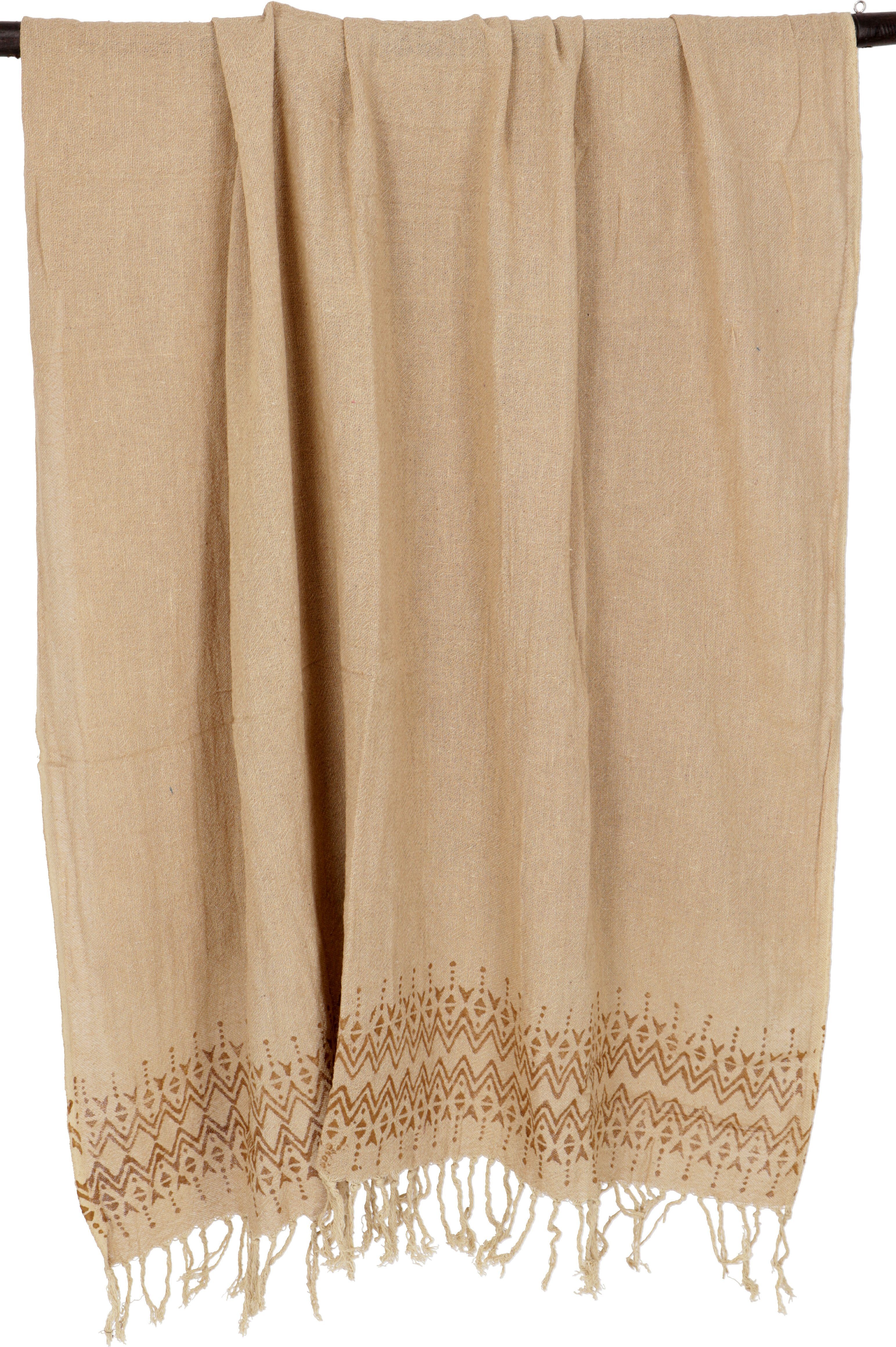 Guru-Shop Halstuch Handgewebtes Baumwolltuch mit Tribalmuster,..