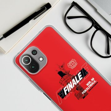 DeinDesign Handyhülle Bayer 04 Leverkusen Pokal Finale 2024 Offizielles Lizenzprodukt, Xiaomi Mi 11 Lite 5G Silikon Hülle Bumper Case Handy Schutzhülle