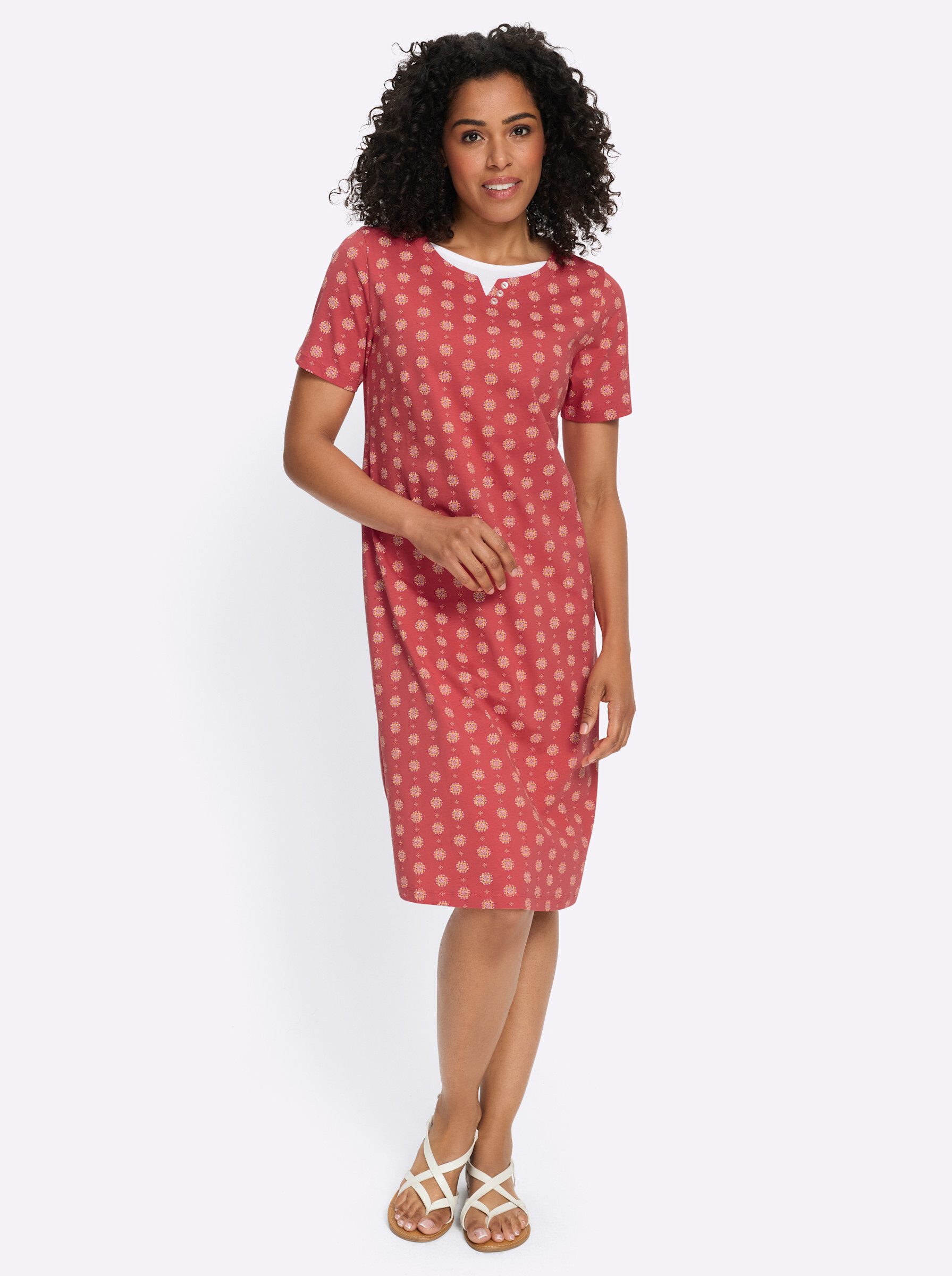 Etuikleid Jersey-Kleid Kurzarm